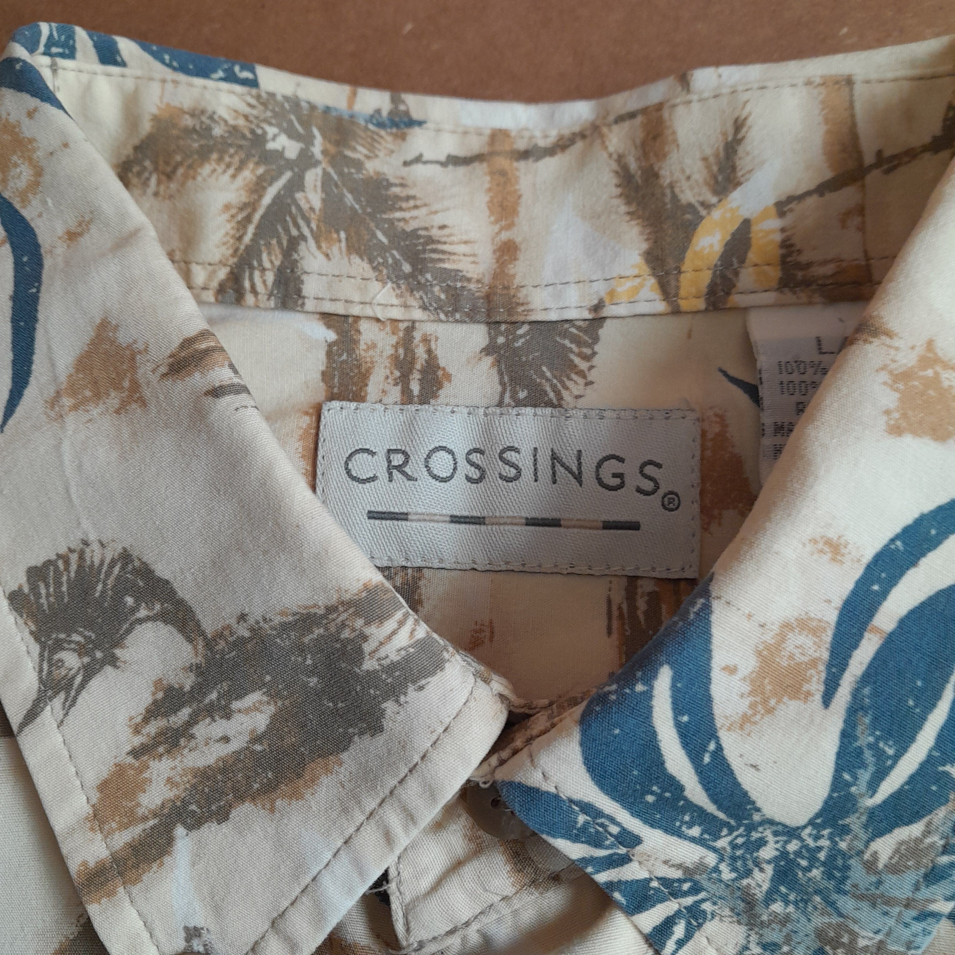 Other Crossings Men’s Polo Floral Shirt Multi-Color 100% Cotton Size US L / EU 52-54 / 3 - 3 Thumbnail