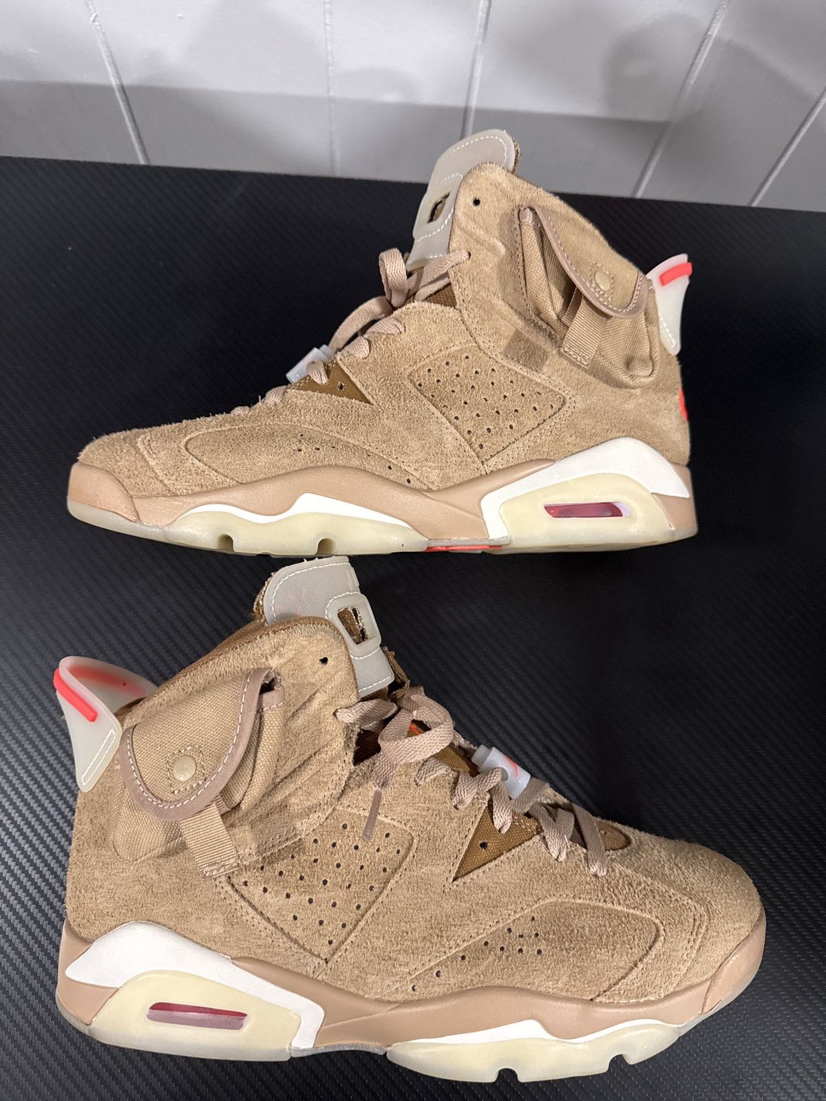 travis scott x nike air jordan 6 british khaki