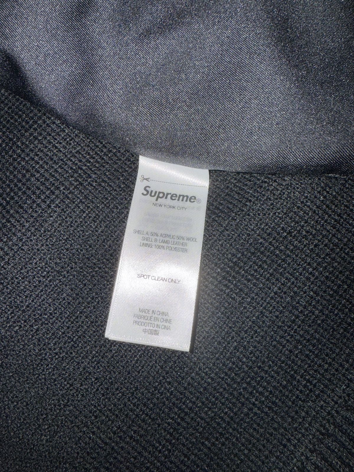 Supreme Supreme woven leather zip up cardigan black size small Size US S / EU 44-46 / 1 - 4 Thumbnail