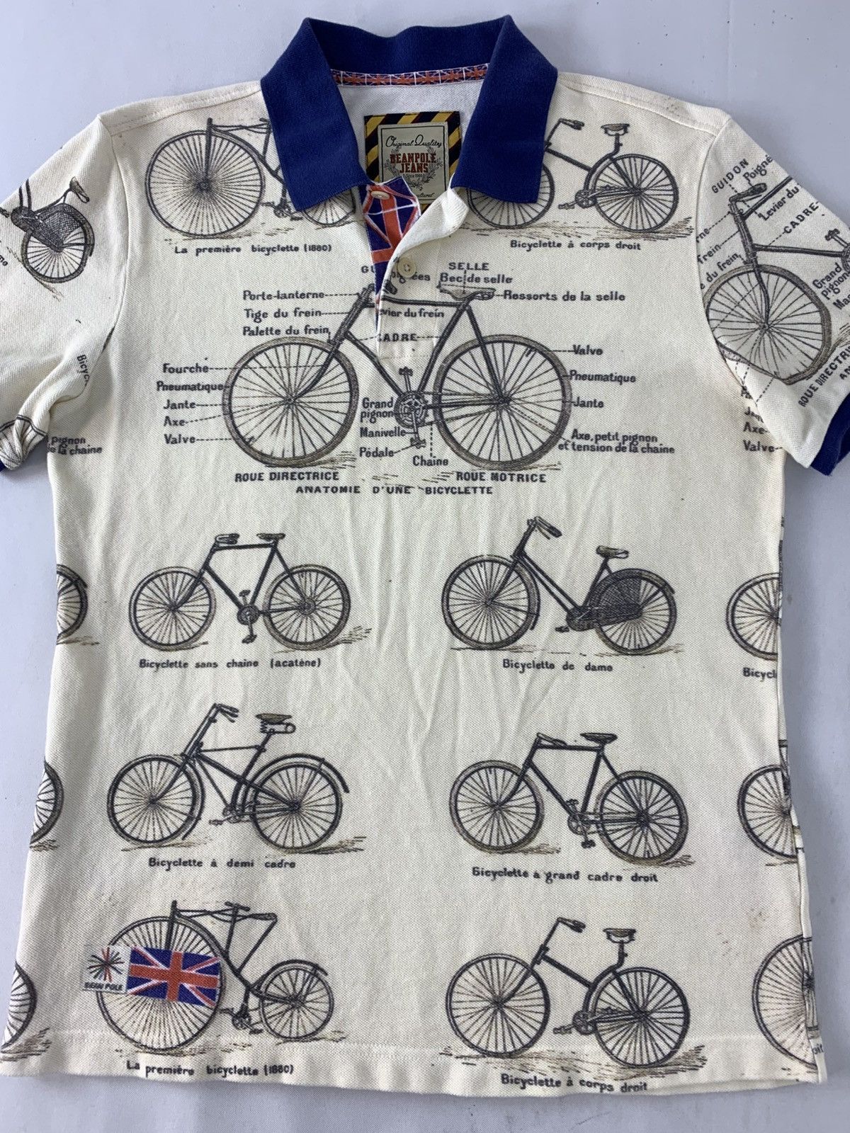 BEANPOLE Beanpole Jeans Anatomie D’une Bicyclette Polo Tee Size US M / EU 48-50 / 2 - 3 Thumbnail