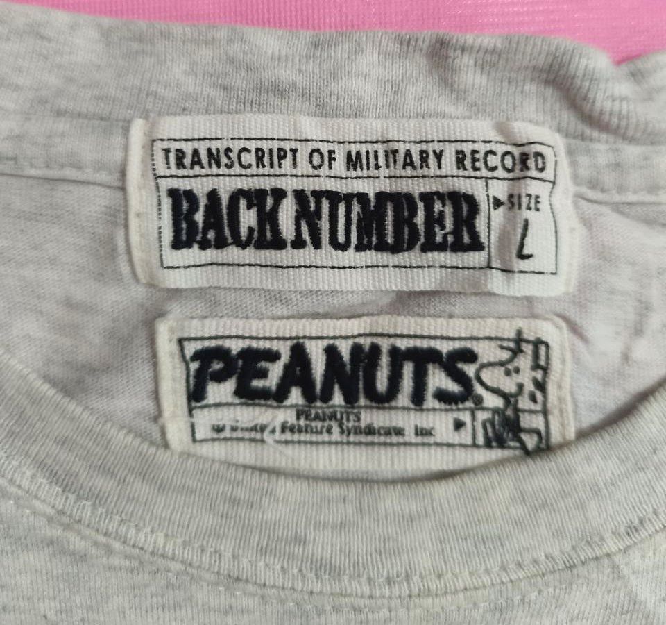 Peanuts Peanuts Back Number T Shirt Size US L / EU 52-54 / 3 - 3 Thumbnail