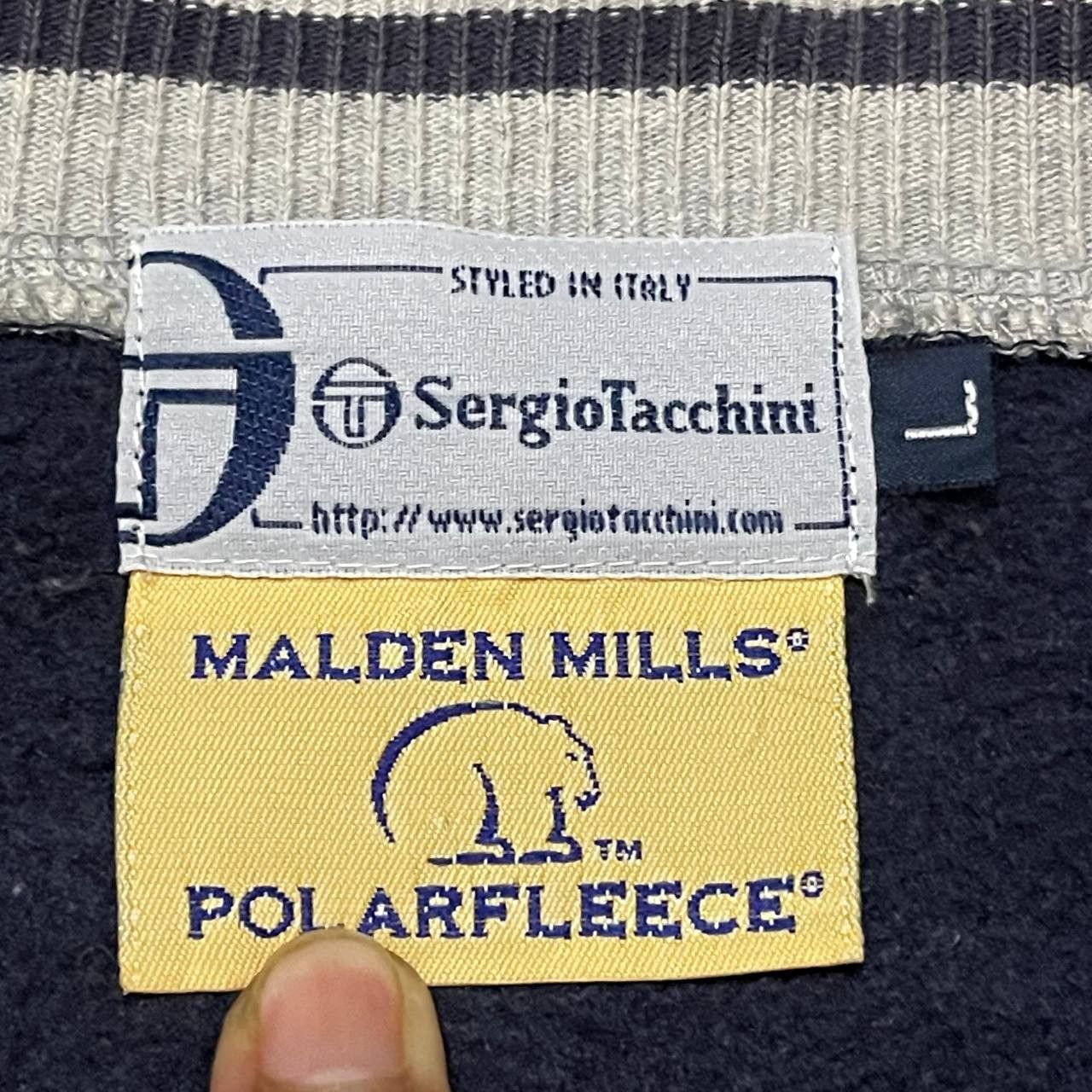 Sergio Tacchini Vintage Sergio Tacchini x Malden Mill Polarfleece Sweatshirt Size US L / EU 52-54 / 3 - 6 Thumbnail