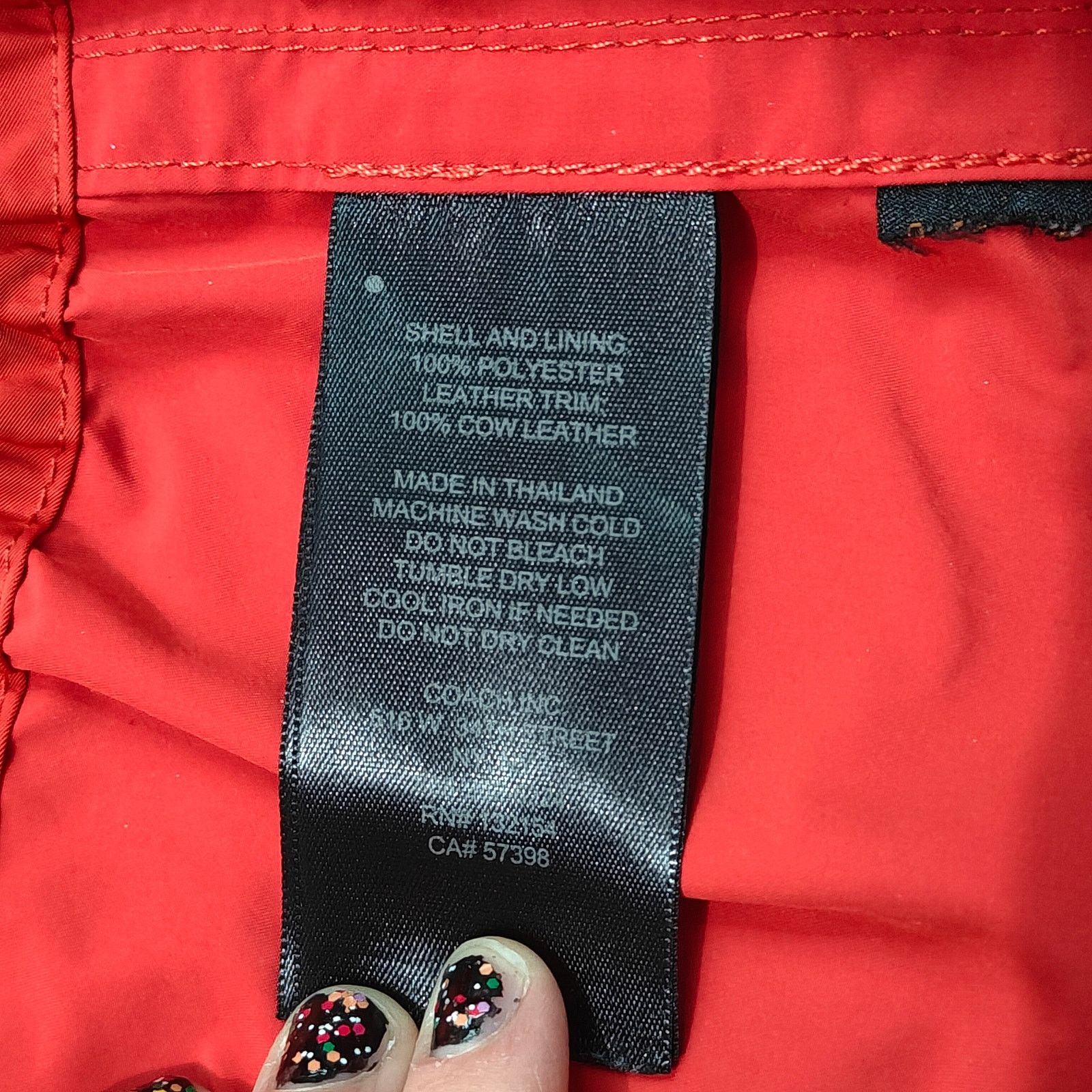 Coach Coach Women’s Rain Jacket Hooded Coat Red Large Size L / US 10 / IT 46 - 4 Thumbnail