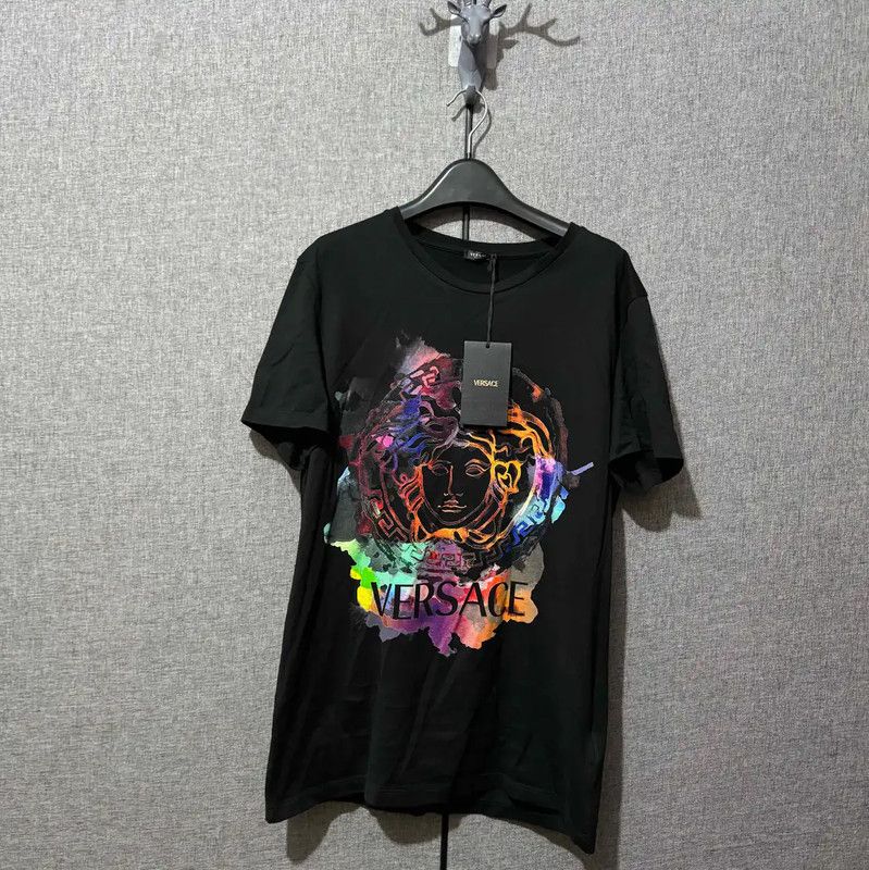 Versace Versace Black Medusa Printed T-Shirt 0089 Size US M / EU 48-50 / 2 - 1 Thumbnail