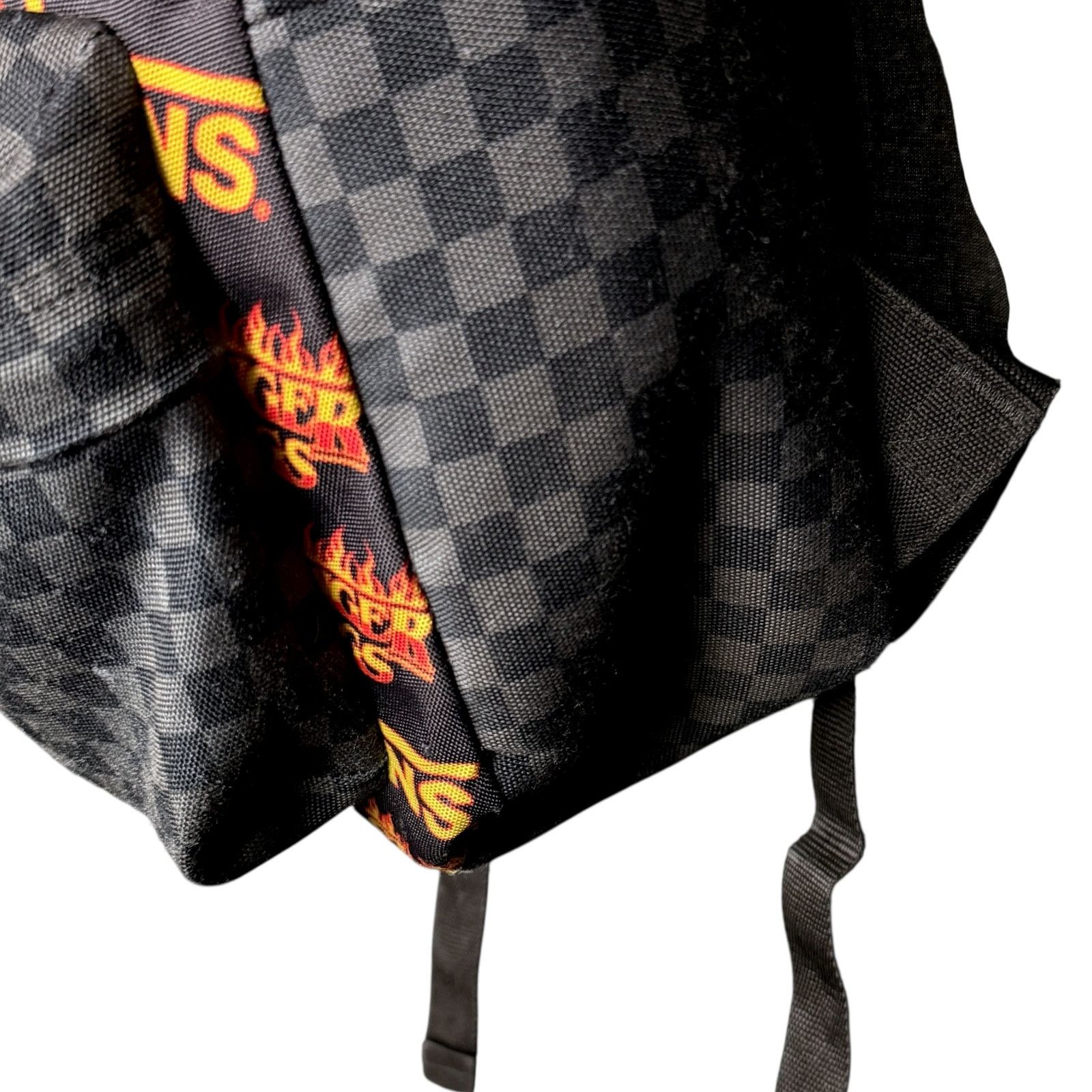 Vans Vans x Stranger Things Flame Logo Checkered Backpack Rare Size ONE SIZE - 8 Thumbnail