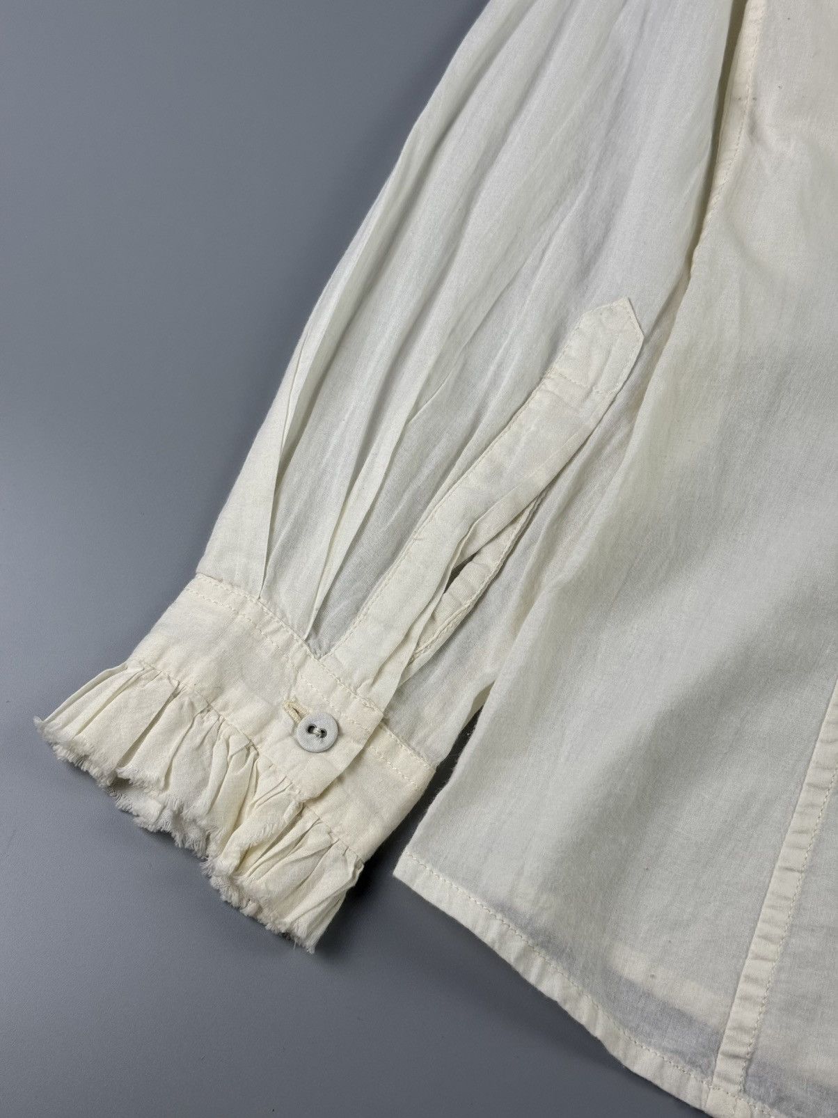 Paul Harnden Shoemakers Paul Harnden Shoemakers - Ruffle distressed Shirt Size XS / US 0-2 / IT 36-38 - 12 Thumbnail