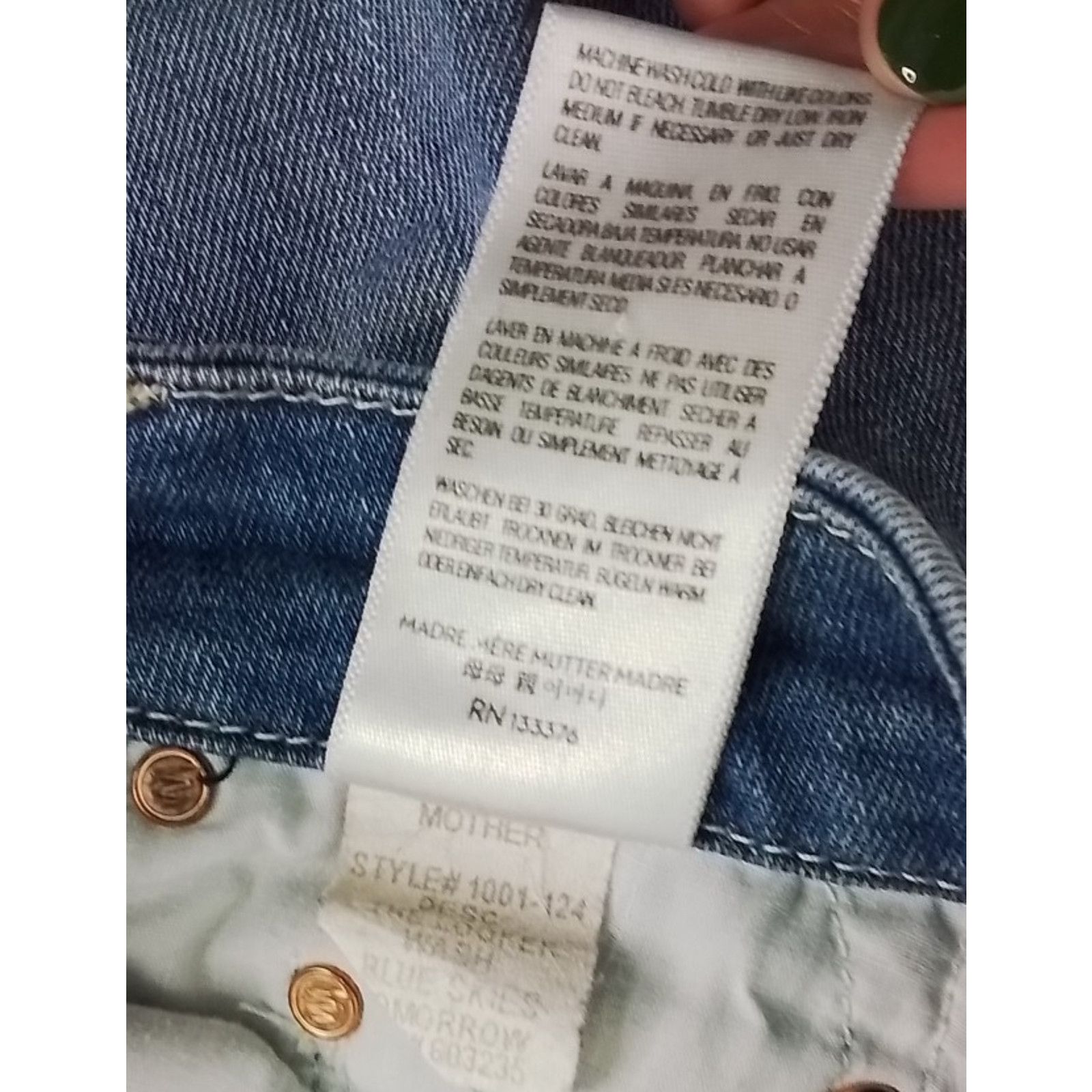 MOTHER Mother Denim Jeans The Looker Women's 28 Skinny Light Wash Size 28" / US 6 / IT 42 - 8 Thumbnail