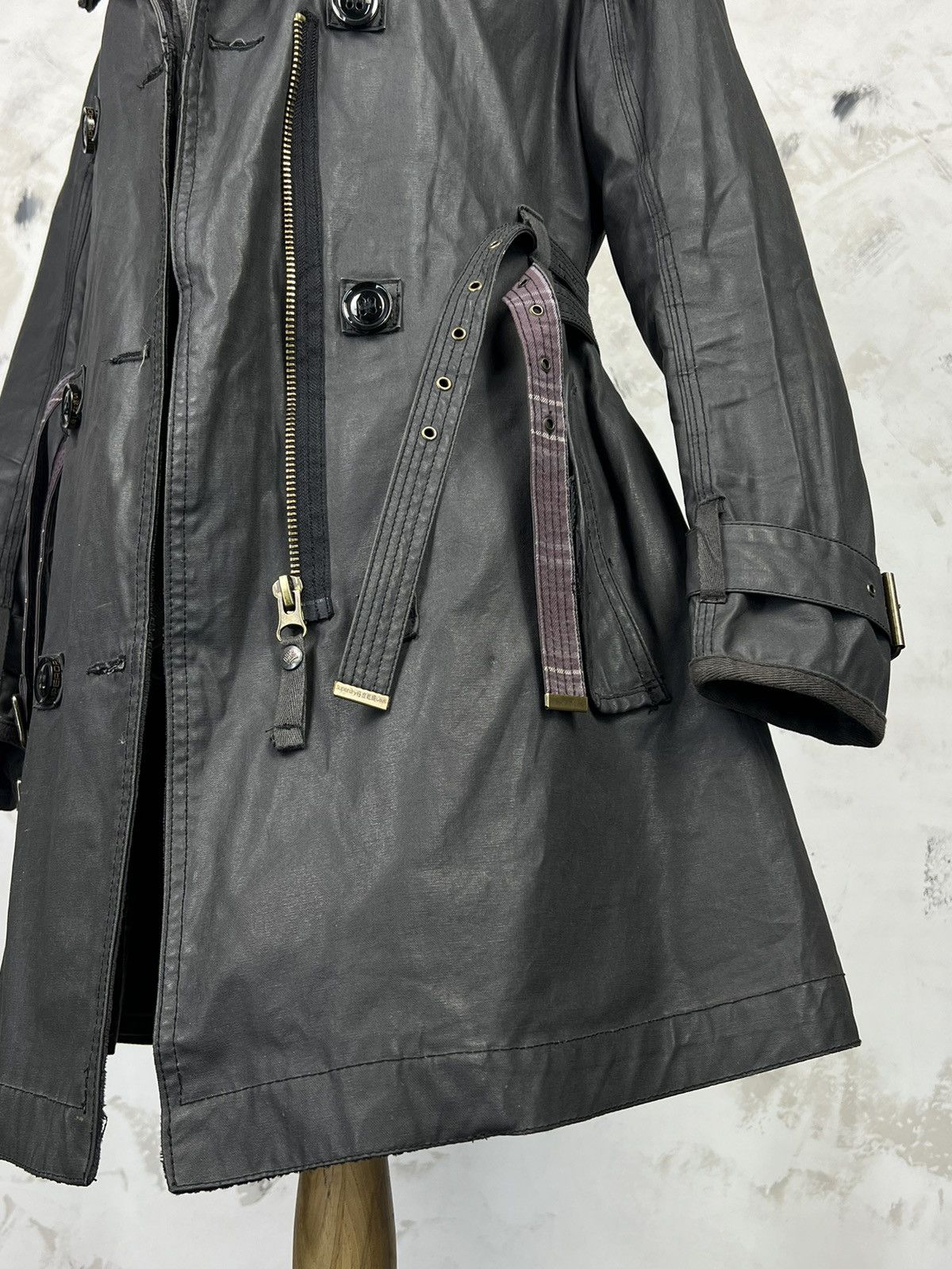 Superdry Vintage Superdry Safari Jacket Waxed Coat Size L Size L / US 10 / IT 46 - 2 Thumbnail