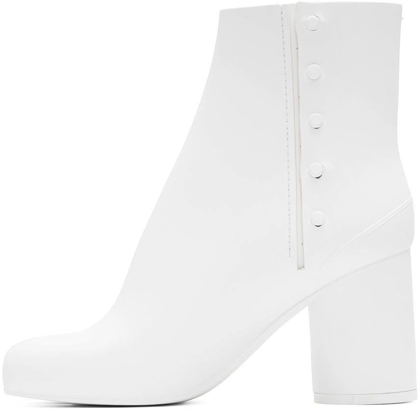Maison Margiela o1mle0426 Rubber Tabi Boots in White Size US 7 / IT 37 - 3 Thumbnail