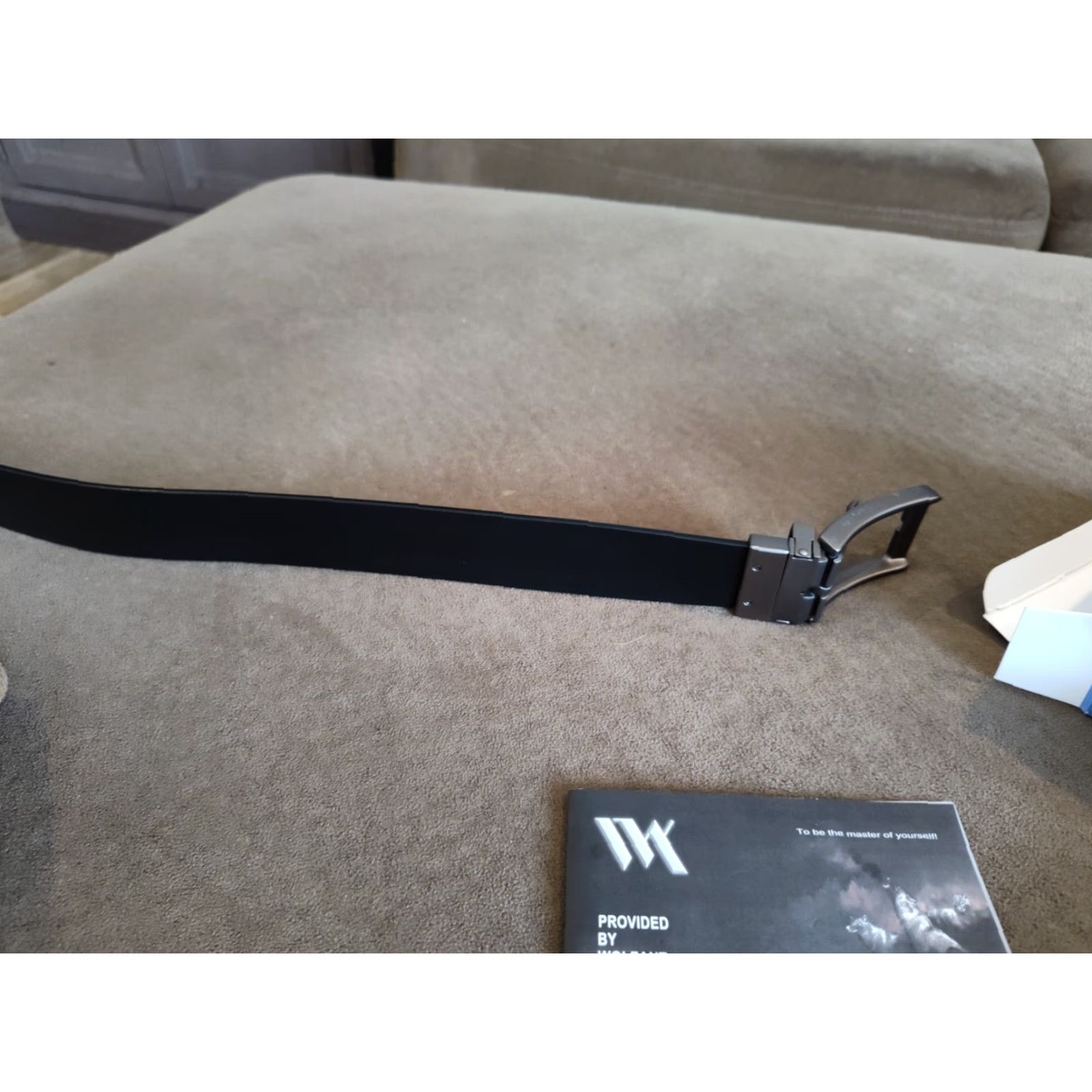 Vintage WOLFANT Reversible Full Grain Leather Belt 47" Brown Black Mens Size ONE SIZE - 5 Thumbnail