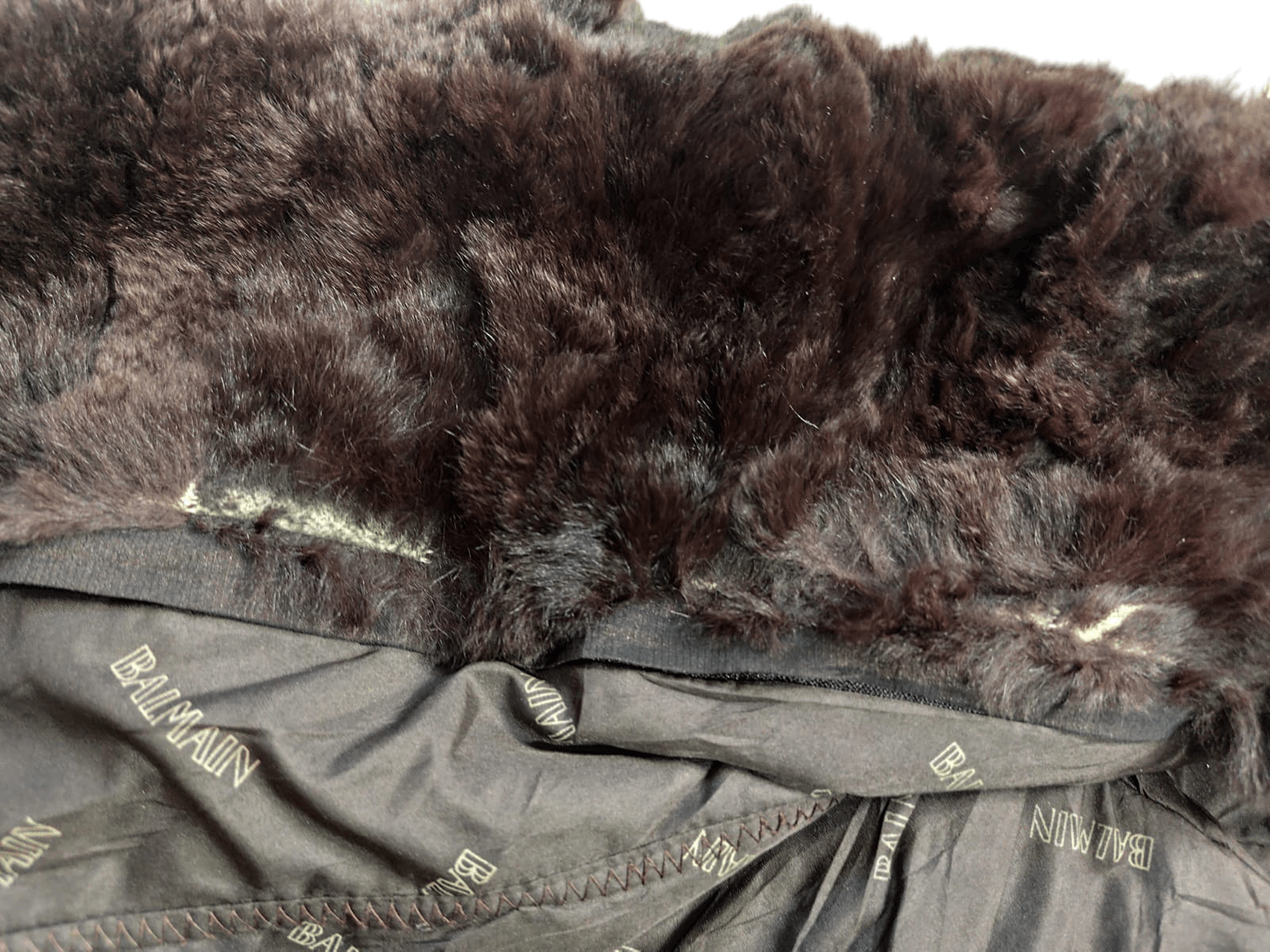 Vintage Balmain faux fur jacket