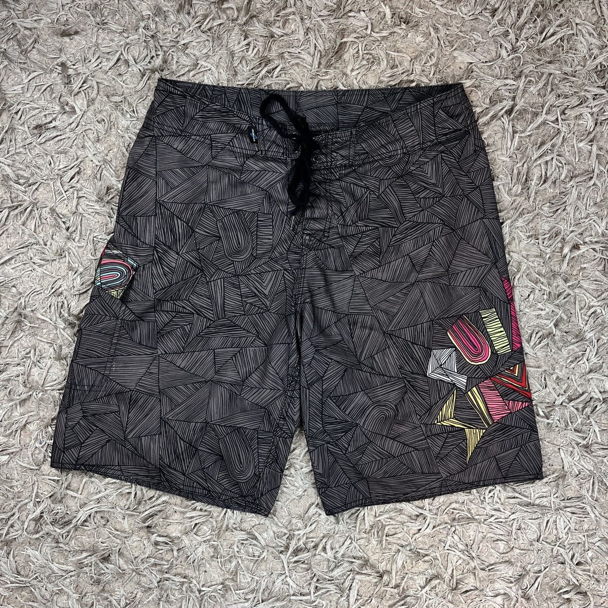 Quiksilver Vintage Surf Shorts Quicksilver Y2k Swag Skate Ride Summer Size US 34 / EU 50 - 1 Thumbnail