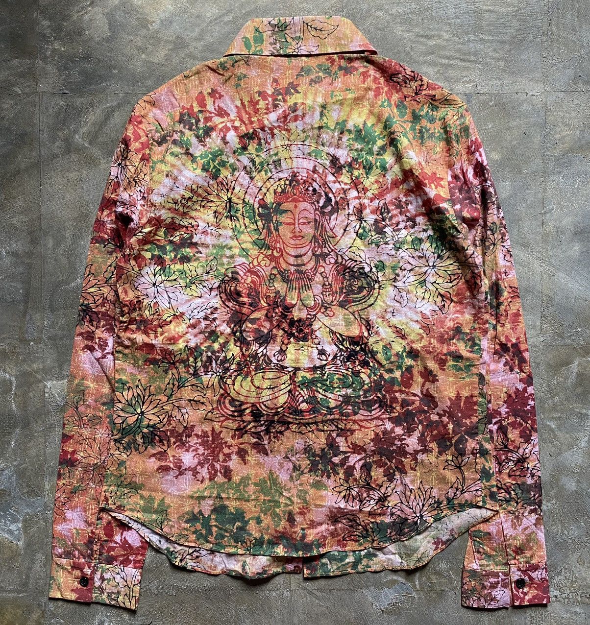 Vivienne Tam 1990s Buddha Printed Shirt Size S / US 4 / IT 40 - 1 Thumbnail