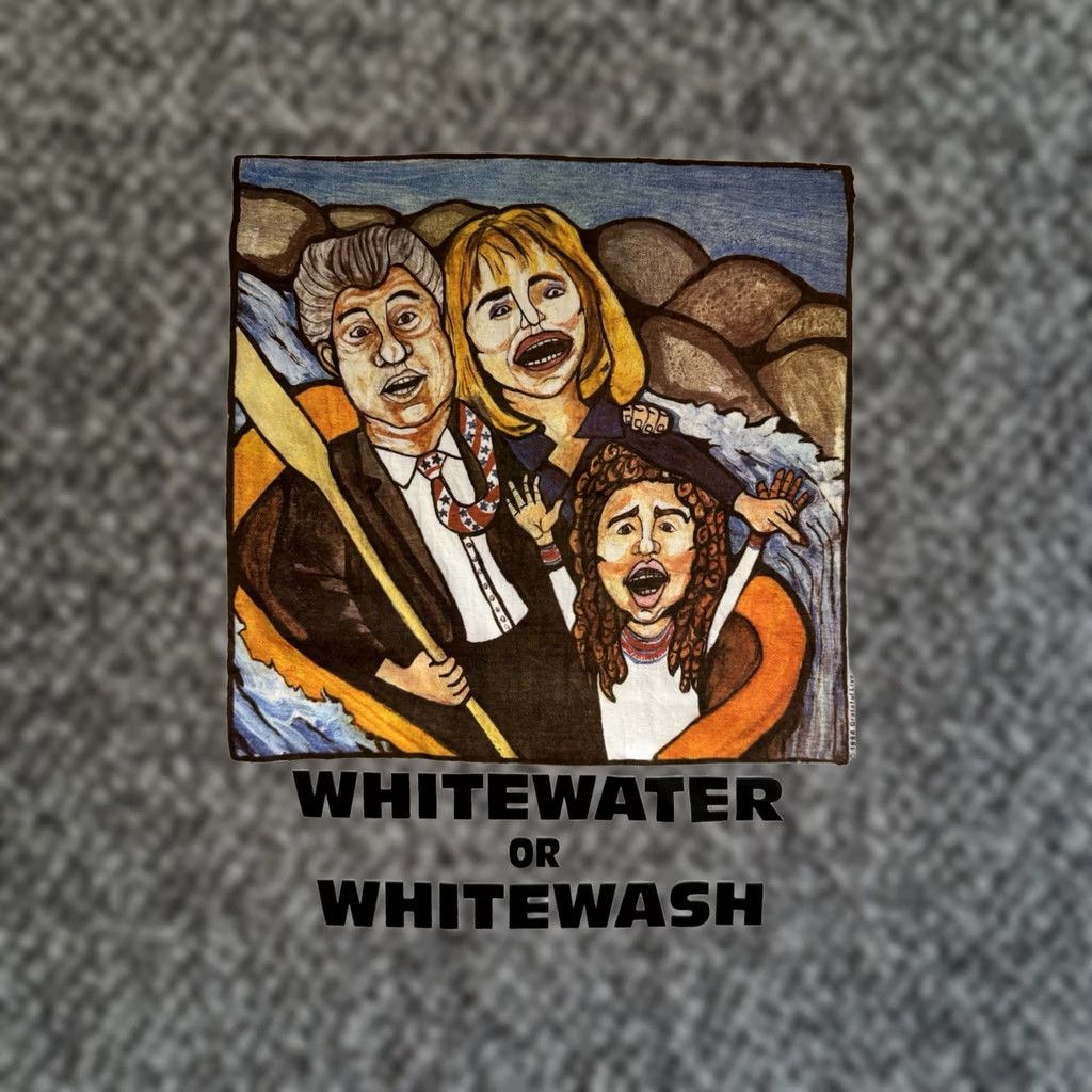 Vintage VINTAGE 1994 Bill Clinton Parody T Shirt XL Rafting Boat Whitewater Or Whitewash Size US XL / EU 56 / 4 - 1 Thumbnail