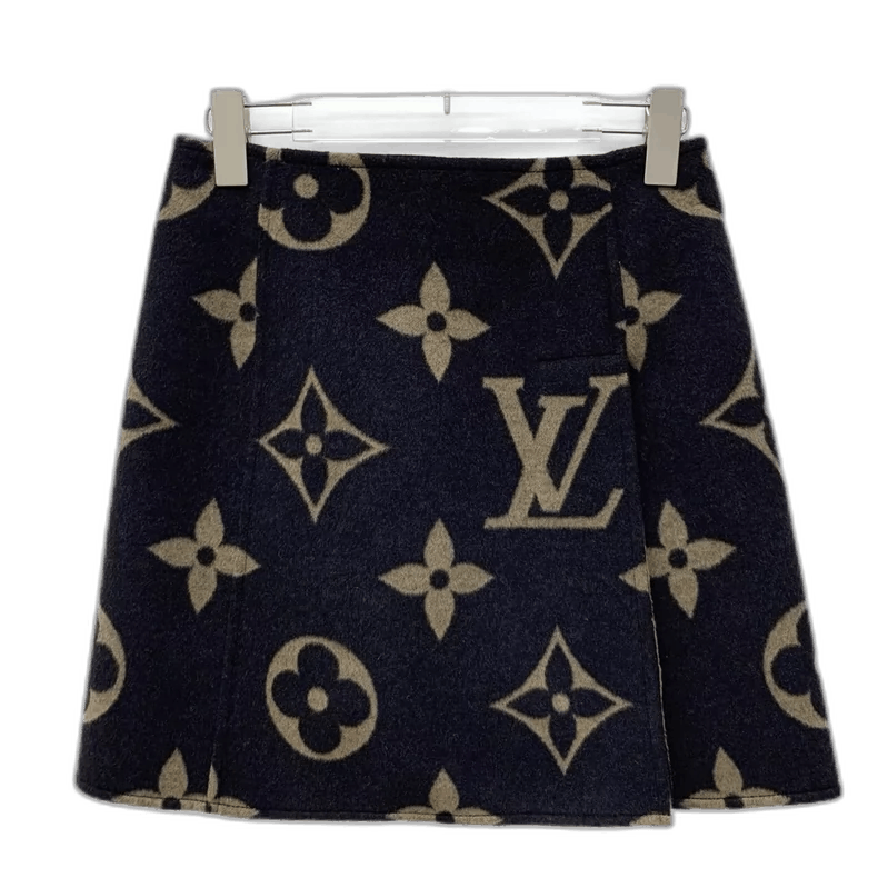 Louis Vuitton Wool Skirt with Monogram Print -2505