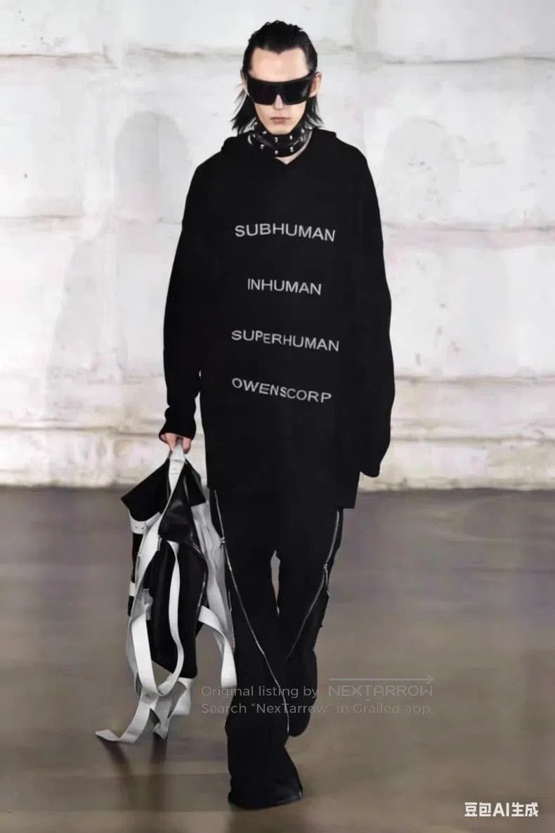 Rick Owens Rick Owens 22FW Show Same Black Hooded Sweater Hoodie Size US S / EU 44-46 / 1 - 8 Thumbnail