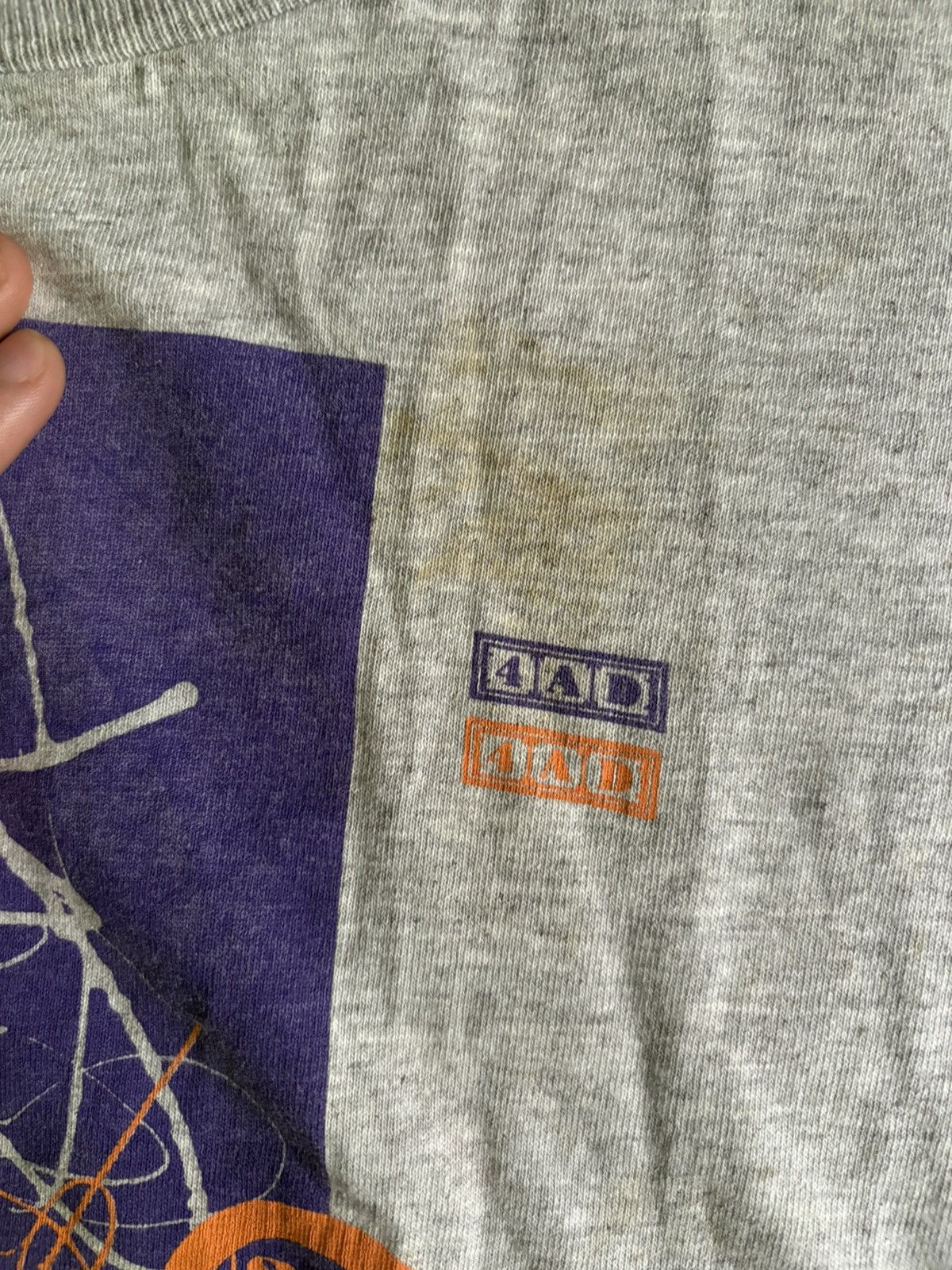 Vintage Vintage 80s Rare Single Stitch 4AD Records ‘Liliput’ T-shirt Size US XL / EU 56 / 4 - 4 Thumbnail