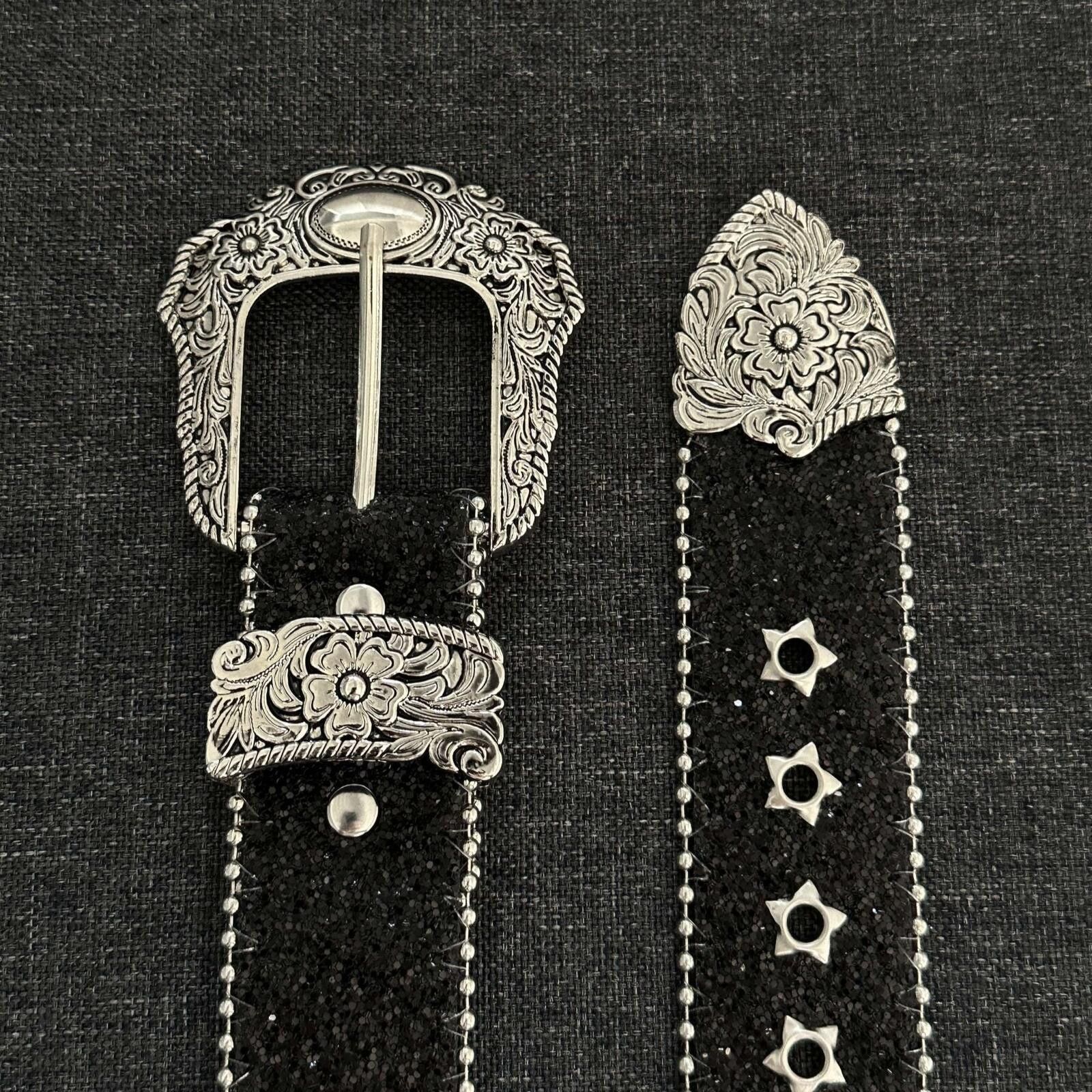 Other Black Galaxy Diamond Stud Belt | Y2K Silver Street Size ONE SIZE - 4 Thumbnail