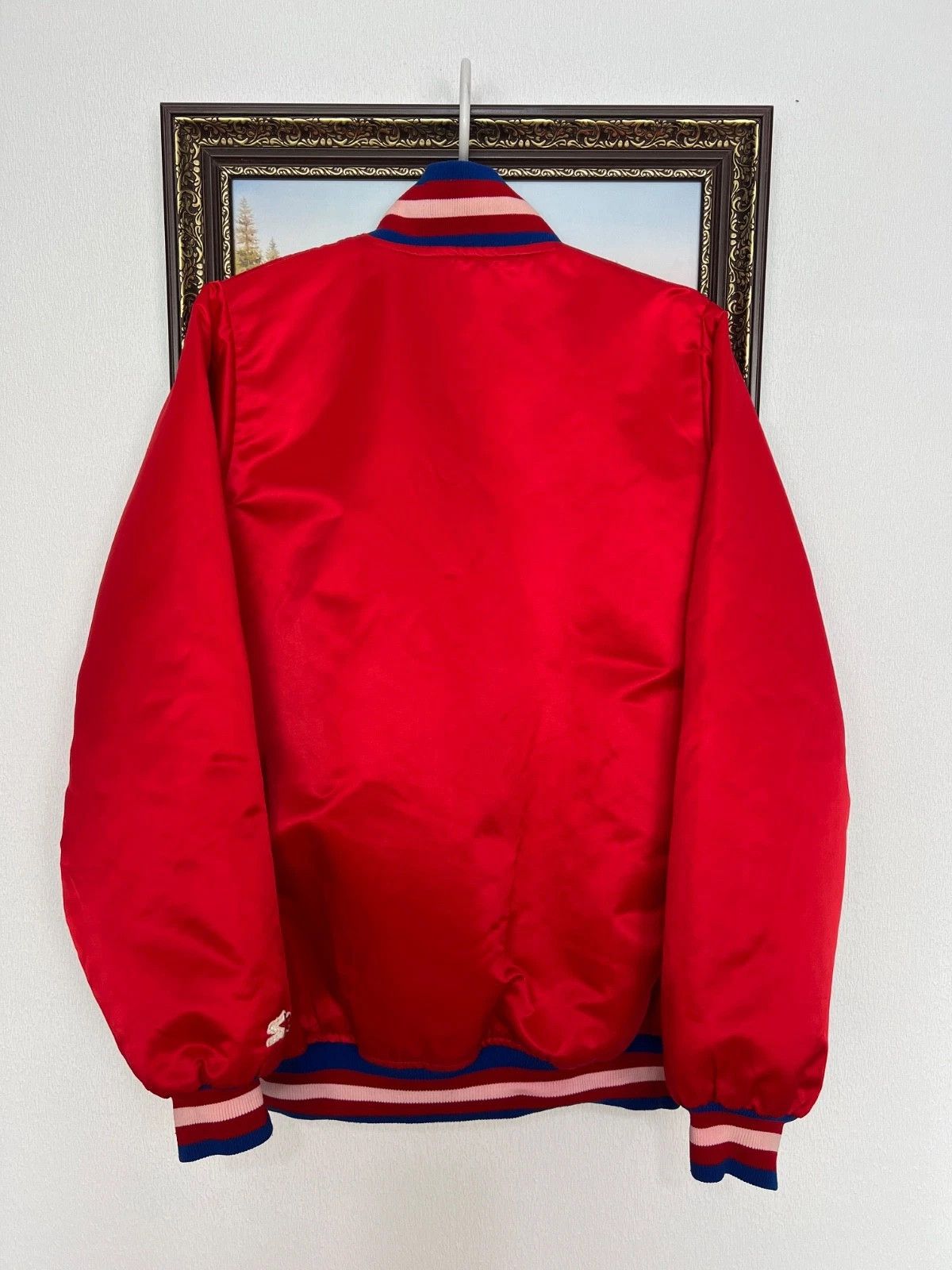 Starter Vintage Starter Philadelphia 76ers Bomber Jacket NBA Sixers Size US XL / EU 56 / 4 - 5 Thumbnail