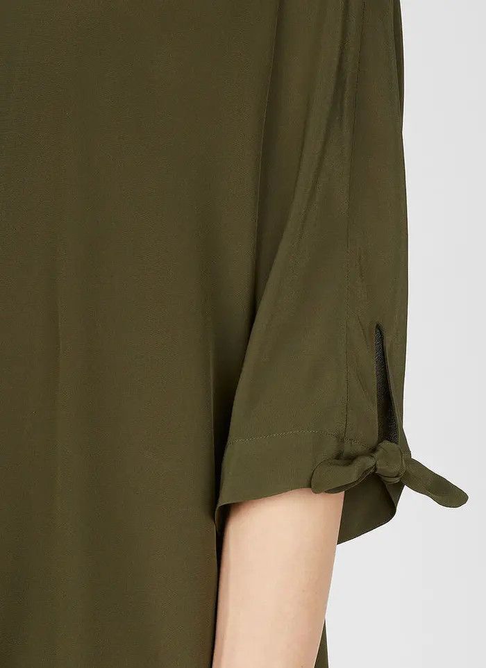 Saint Laurent Paris o1bcso1str1124 Tunic Shirt in Green Size US M / EU 48-50 / 2 - 8 Thumbnail