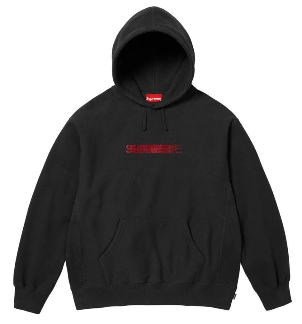 Supreme × Swarovski Supreme Swarovski Motion Logo Hooded Sweatshirt Size US XL / EU 56 / 4 - 1 Thumbnail