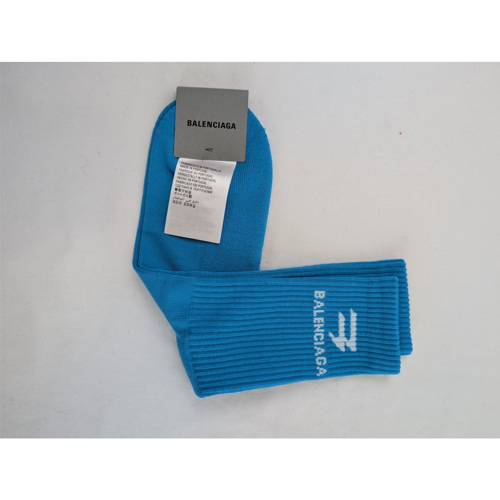Balenciaga o1rshd1 Size: M / Socks New Sporty B Tennis in Blue Size ONE SIZE - 6 Thumbnail