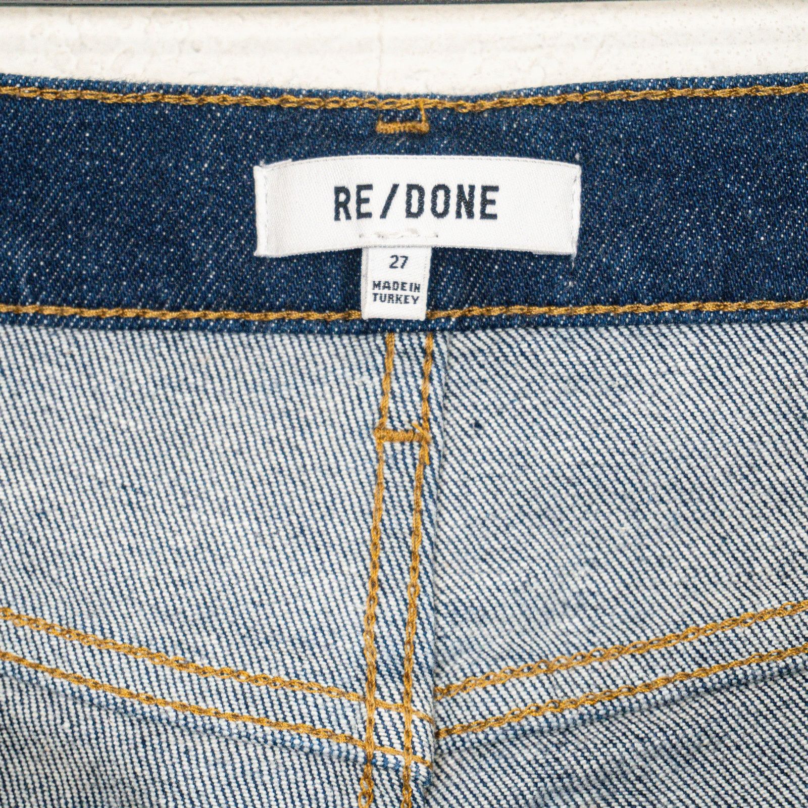 RE/DONE RE/DONE 70s Straight Denim Jeans Regid Blue size 27 Size 27" / US 4 / IT 40 - 8 Thumbnail
