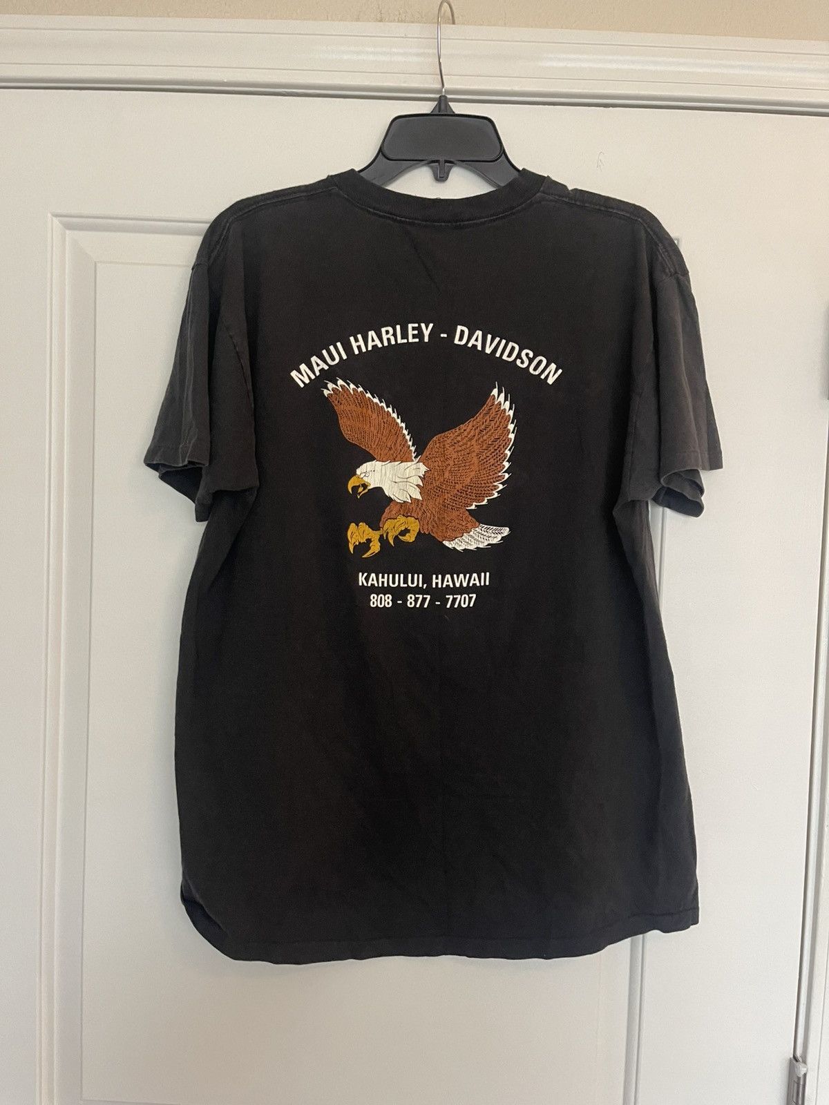 Harley Davidson VINTAGE 1993 American Steel Biker Maui, Hawaii 3D Emblem Size US XL / EU 56 / 4 - 6 Thumbnail