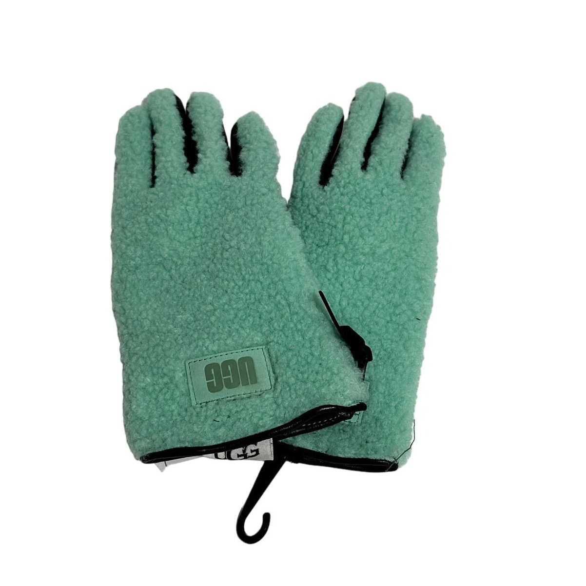 Ugg UGG Leather & Faux Shearling Gloves Large PALE EMERALD Size ONE SIZE - 1 Thumbnail