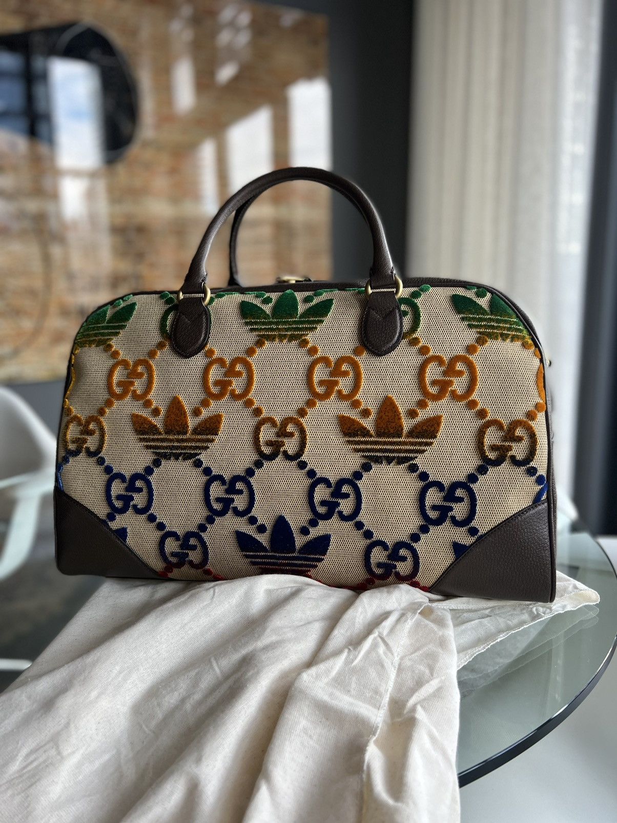 Adidas × Gucci 💥LIMITED💥Gucci X Adidas LARGE Duffle bag Size ONE SIZE - 2 Thumbnail