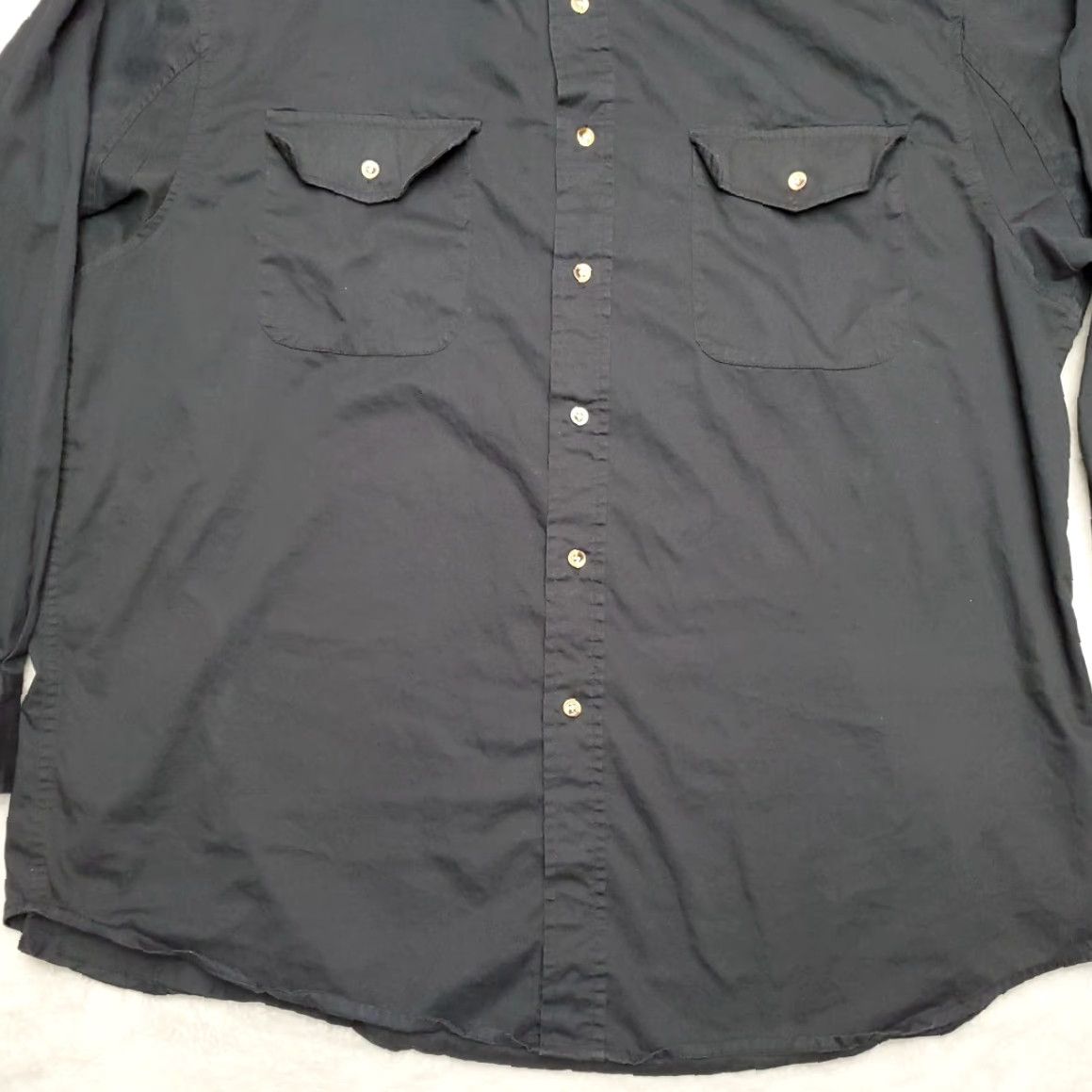 Walls VINTAGE Walls Ranch Wear Shirt Mens XL Black Long Sleeve Button Western Work Wear Cowboy Size US XL / EU 56 / 4 - 2 Thumbnail