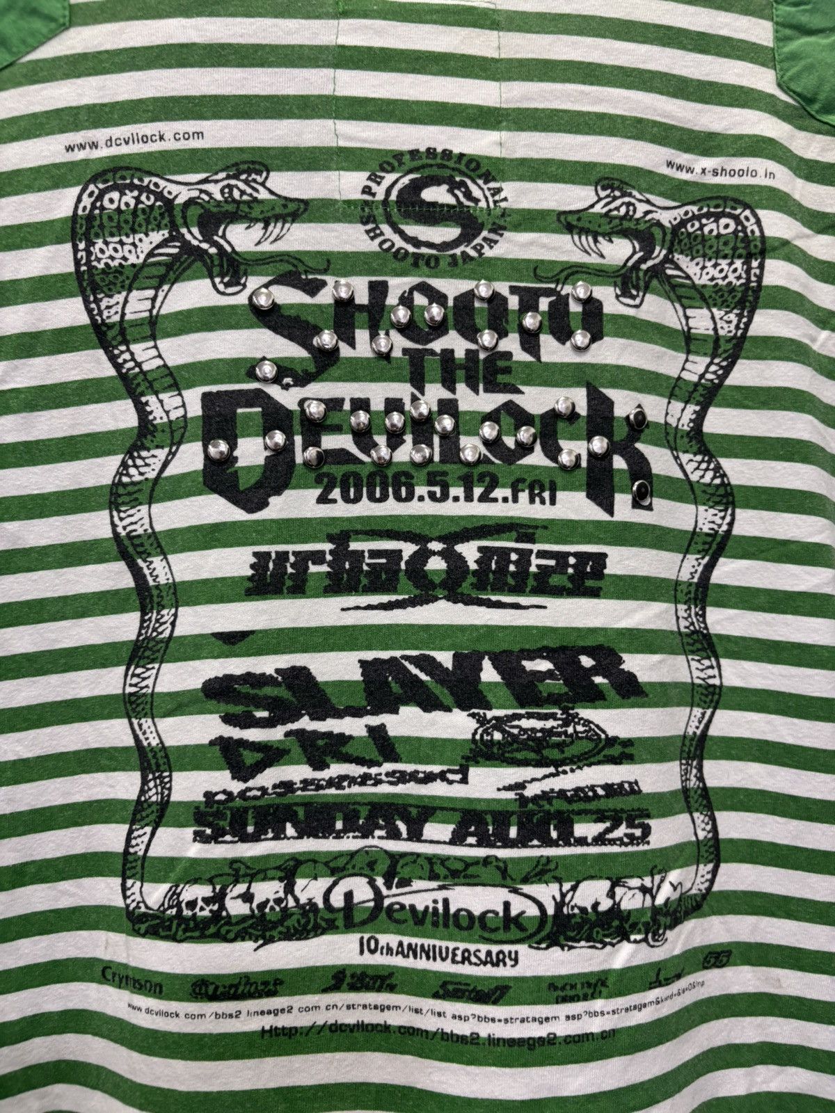 Devilock × Vintage Vintage Devilock Stripe Tshirt Size US L / EU 52-54 / 3 - 4 Thumbnail