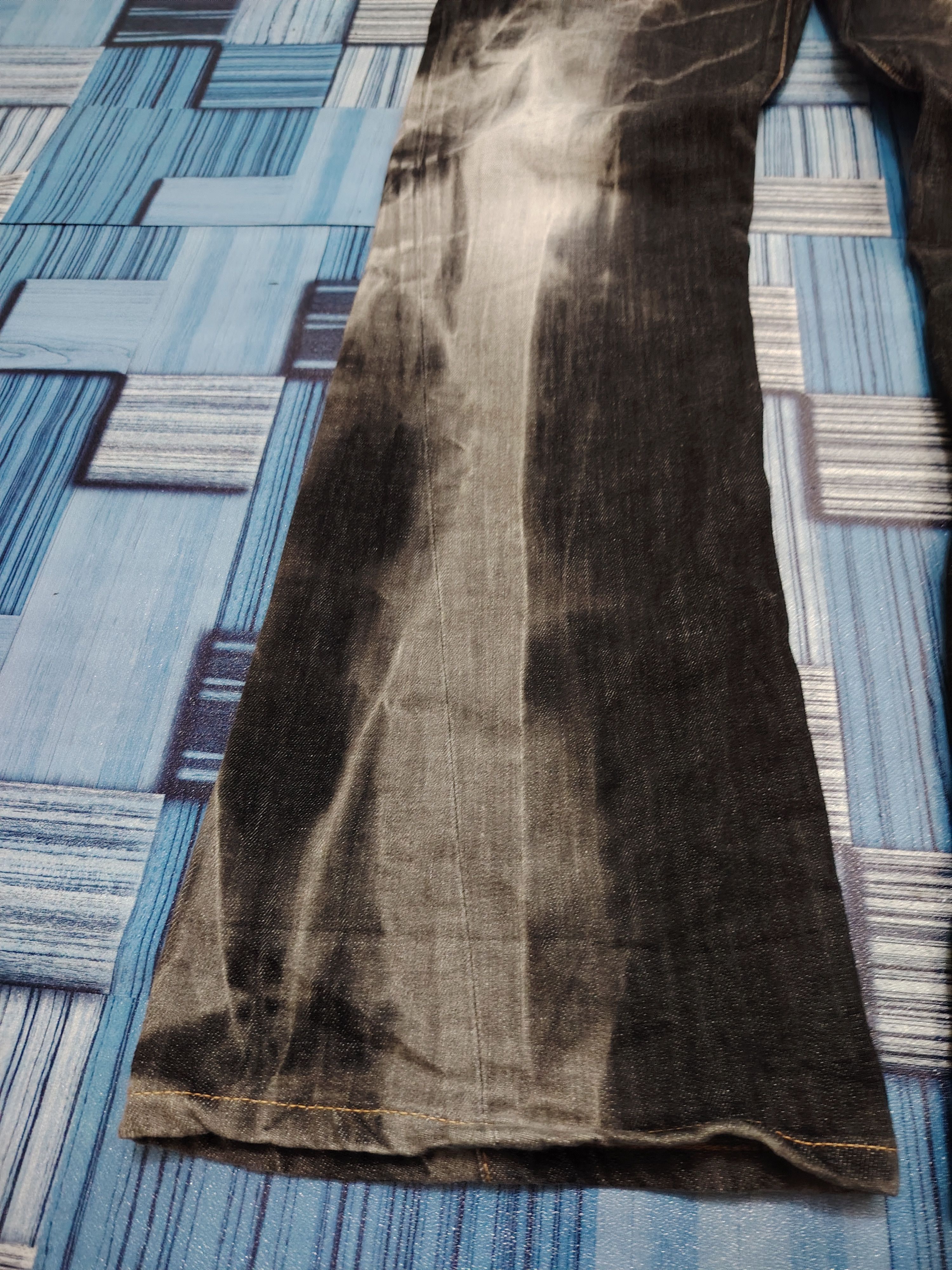 Who Decides War Japanese Edwin Flared Jeans Distressed Denim Size US 34 / EU 50 - 7 Thumbnail