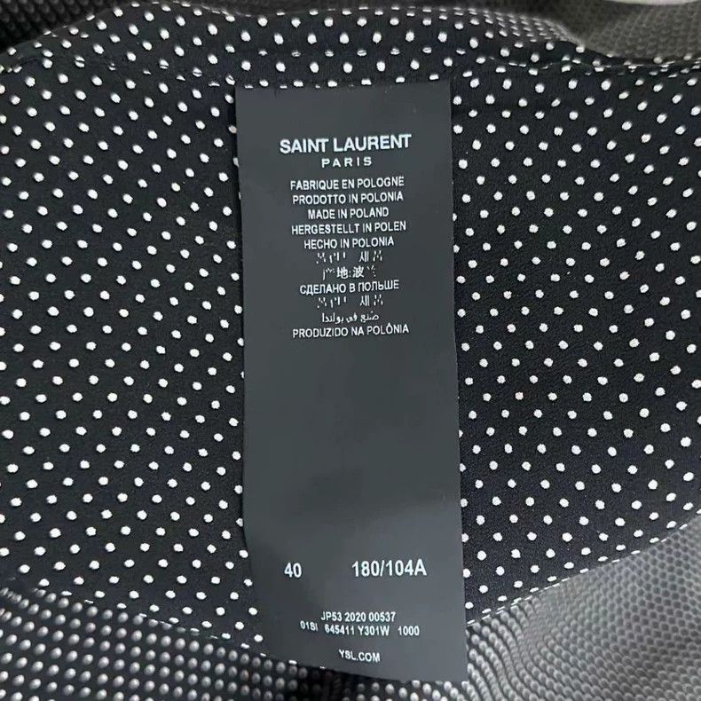 Saint Laurent Paris Saint Laurent Paris Polka-dot silk long-sleeve shirt 2505-N Size US XXS / EU 40 - 4 Thumbnail