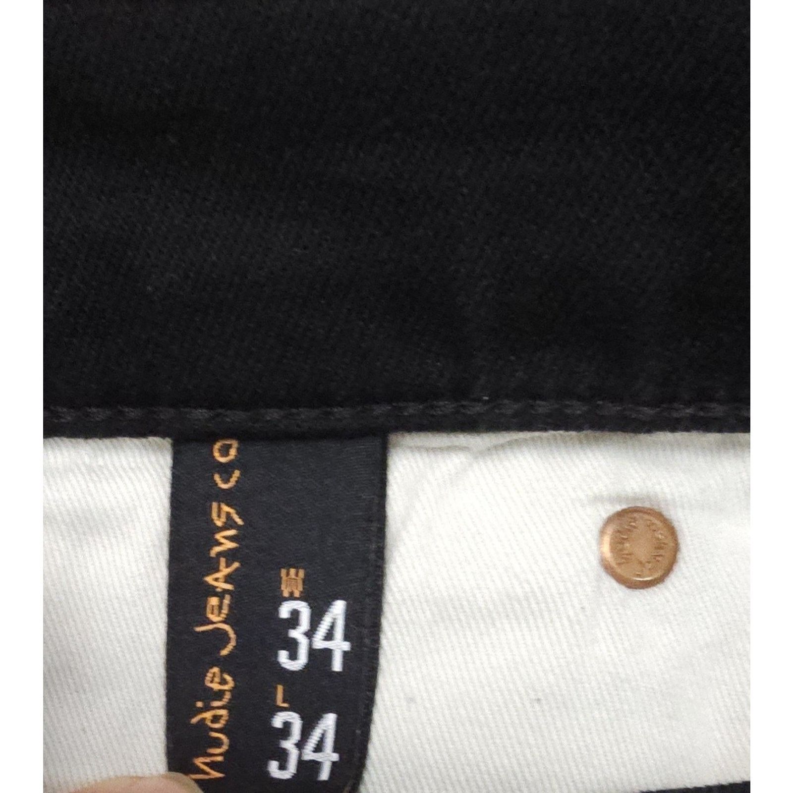 Nudie Jeans Nudie Tight Terry Jeans Skinny In Ever Black Very Nice 34×34 Size US 34 / EU 50 - 6 Thumbnail