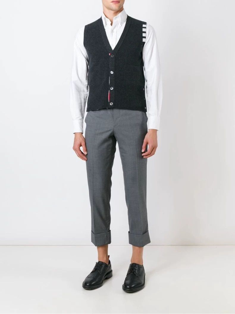 Thom Browne Thom Browne Classic cashmere vest 2503-Nextarrow Size US L / EU 52-54 / 3 - 6 Thumbnail
