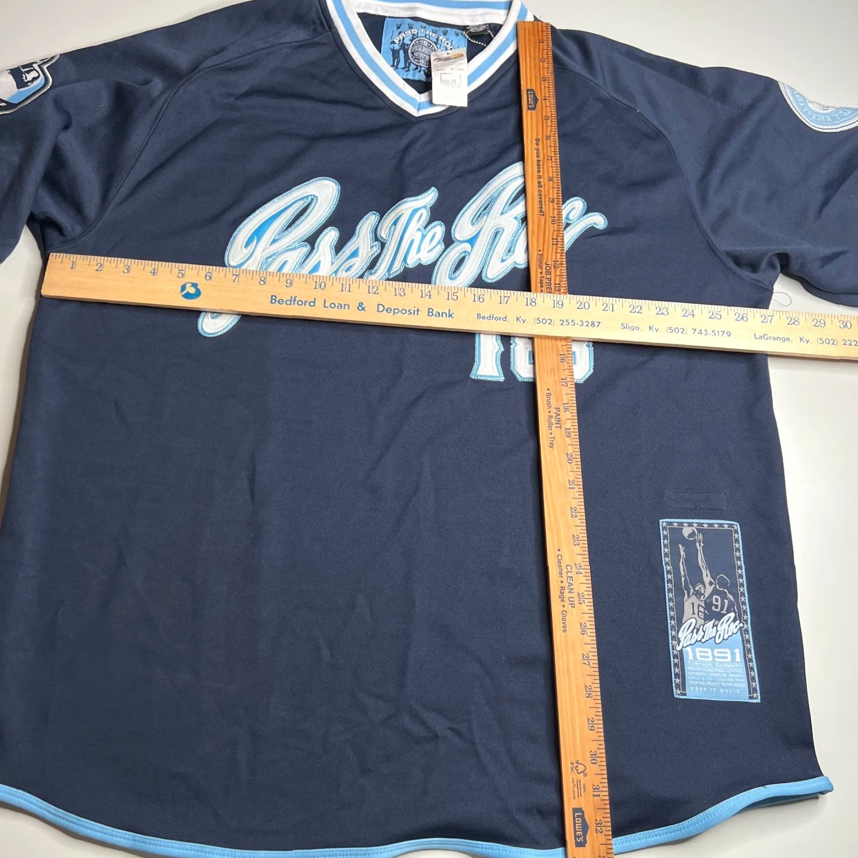 Vintage VINTAGE Pass The Roc Jersey Shirt 2XL Blue 90s Style Basketball NWT Mens Shirt Size US XXL / EU 58 / 5 - 4 Thumbnail