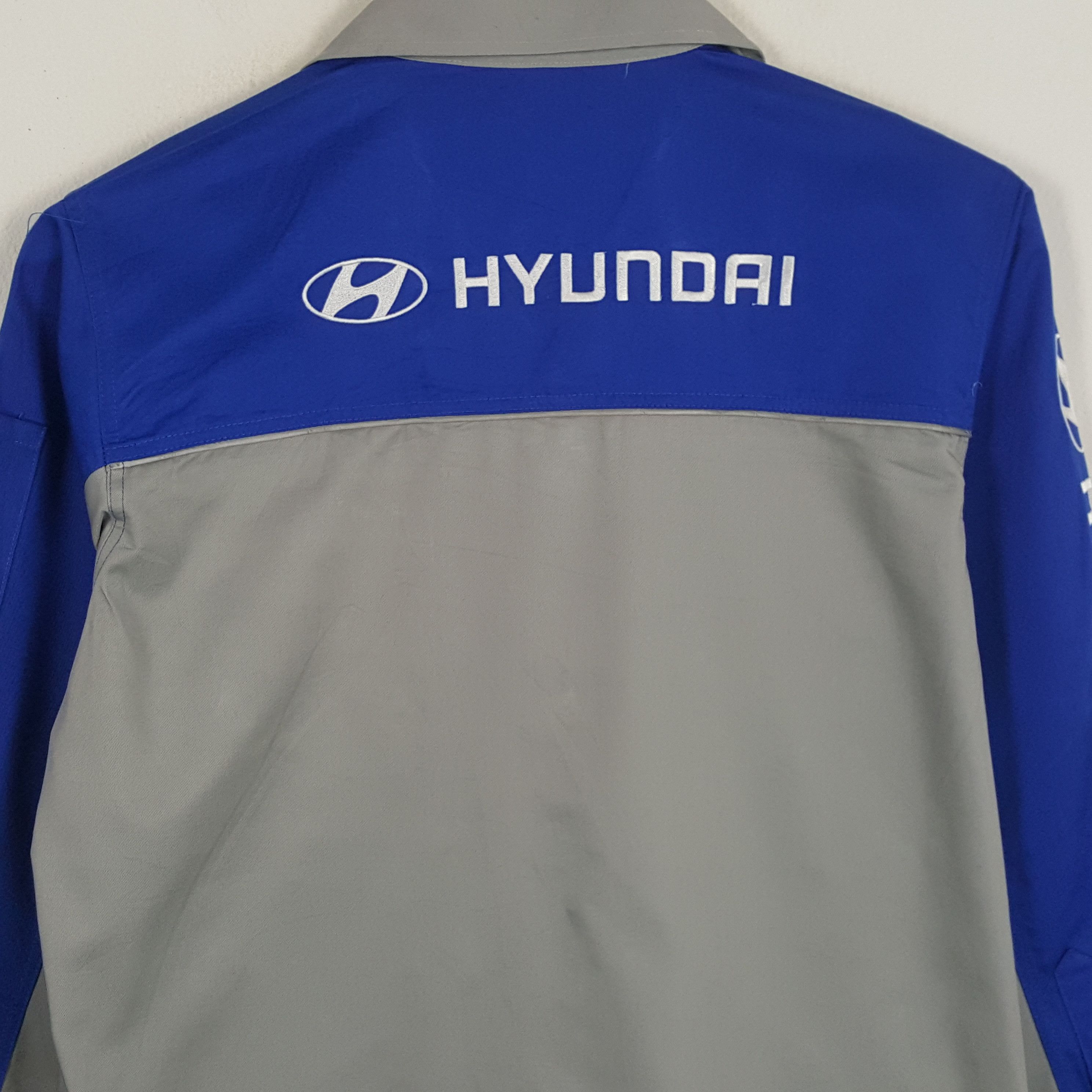 Vintage Vintage HYUNDAI Korea Vehicle Motorsports Jacket Size US L / EU 52-54 / 3 - 2 Thumbnail