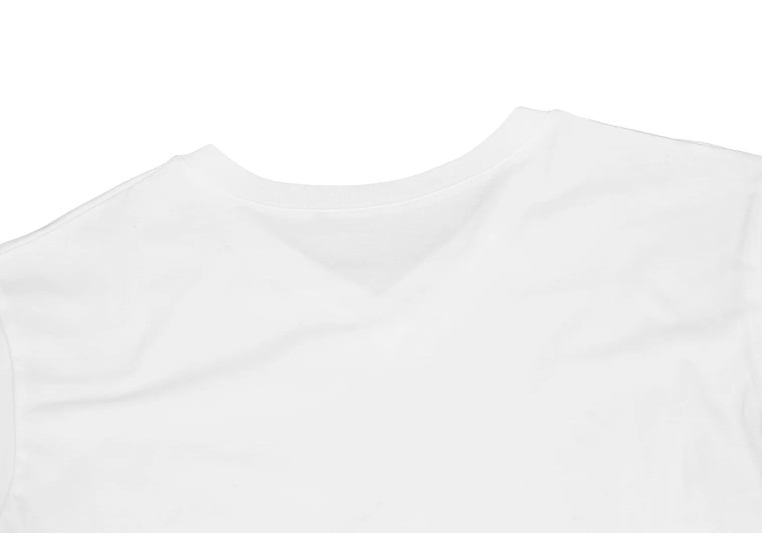 Yohji Yamamoto Bias Cut V-Neck T-Shirt in White Size US S / EU 44-46 / 1 - 8 Thumbnail