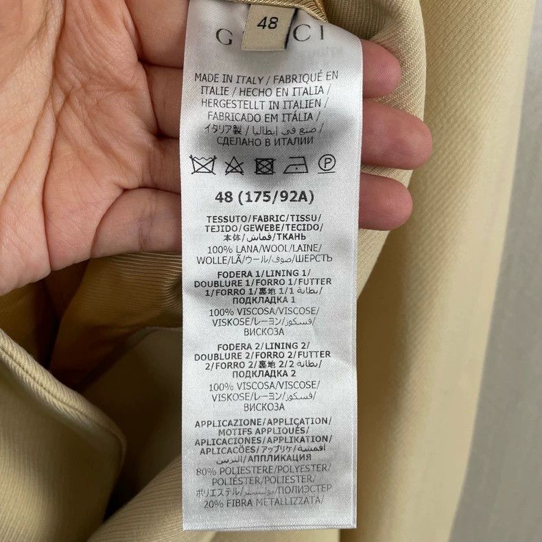 Gucci Gucci Milky yellow suit jacket 2502-Nextarrow Size US M / EU 48-50 / 2 - 5 Thumbnail