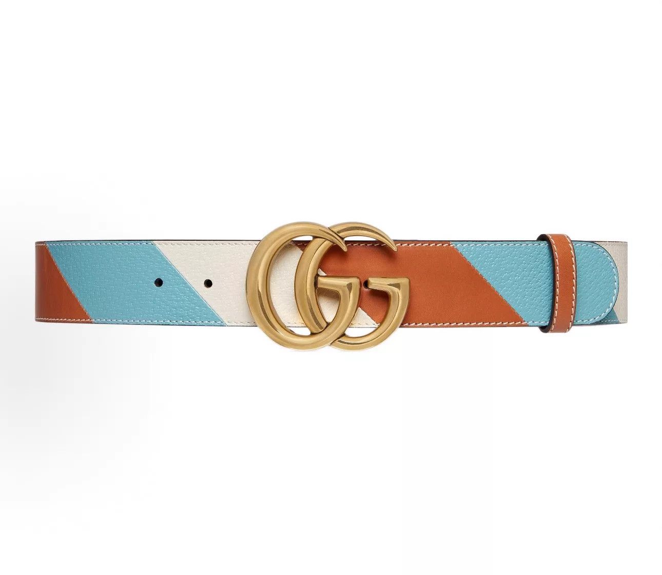 Gucci GUCCI GG Color Blocked 4cm Belt Size ONE SIZE - 1 Thumbnail