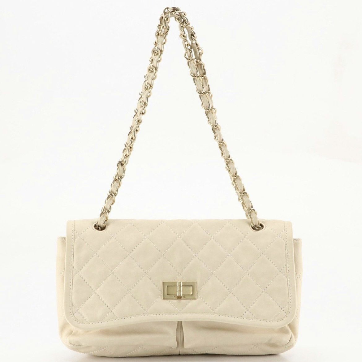 Chanel Chanel Timeless Flap-Bag Ivory Quilted Calf Leather Size ONE SIZE - 1 Thumbnail