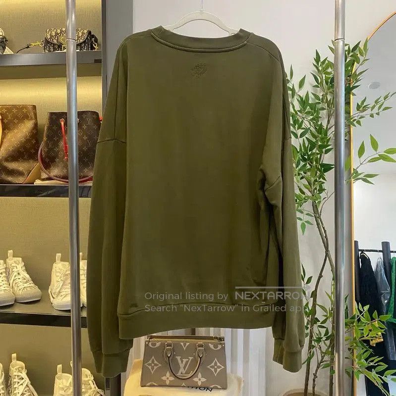 Louis Vuitton Louis Vuitton Men's Oversized Green Sweatshirt . Size US L / EU 52-54 / 3 - 2 Thumbnail