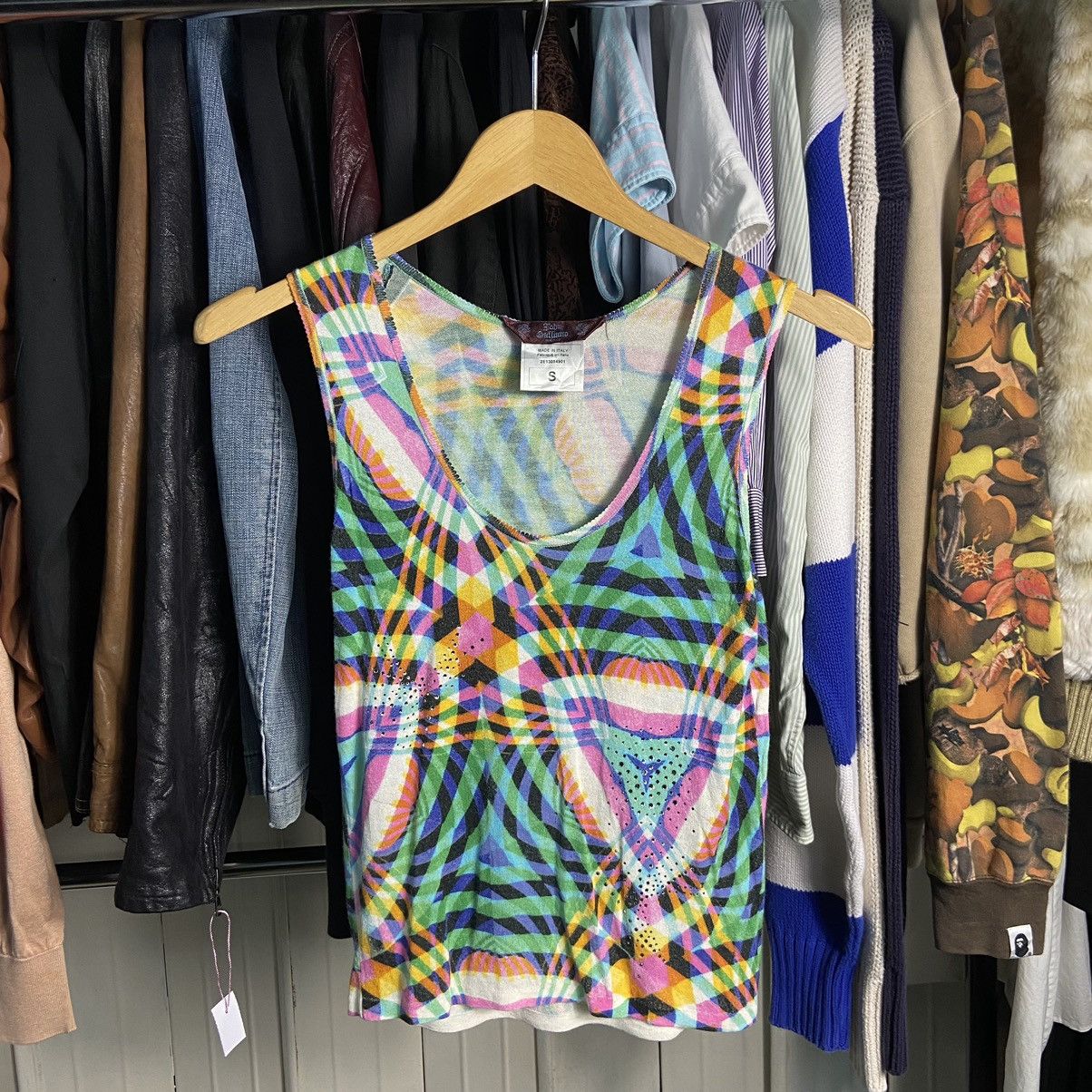 John Galliano John Galliano Psychedelic Tank Top Size S / US 4 / IT 40 - 1 Thumbnail