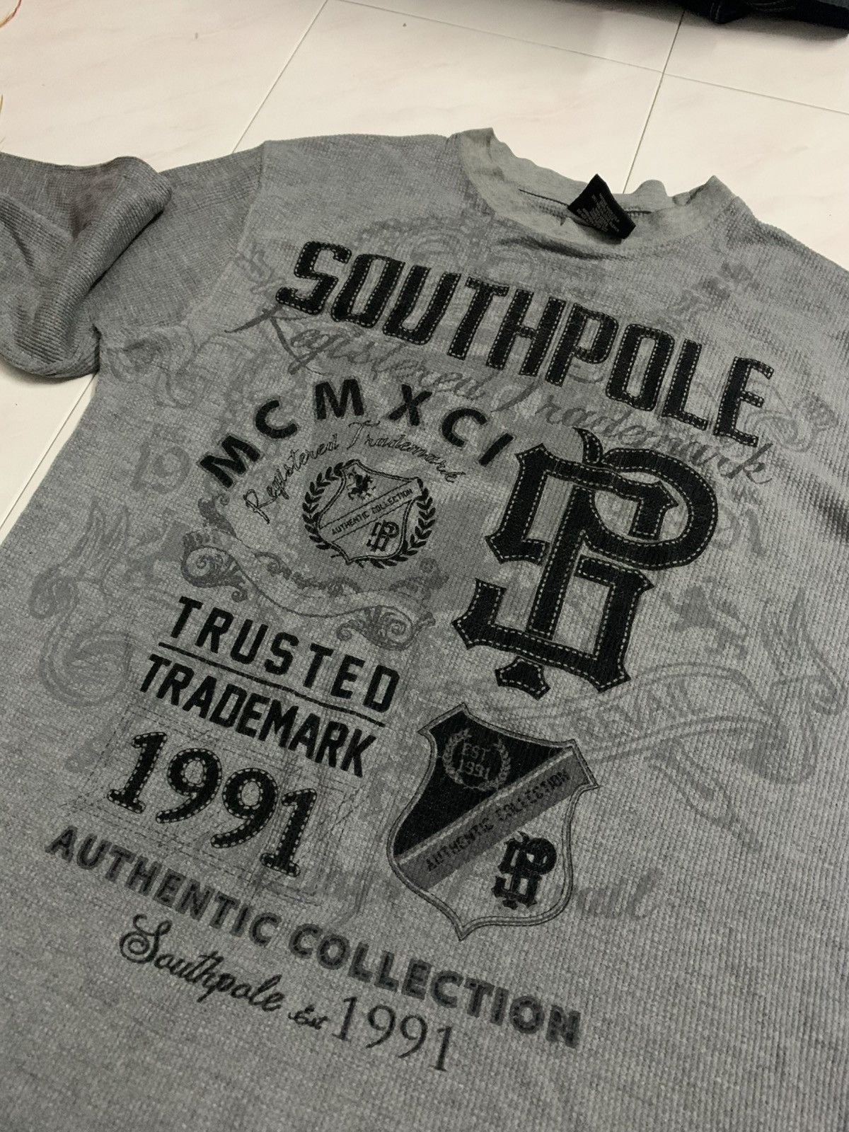 Southpole 2000s Southpole Thermal Waffle Long Sleeve Y2K Goa Lgb Jnco Size US XL / EU 56 / 4 - 8 Thumbnail