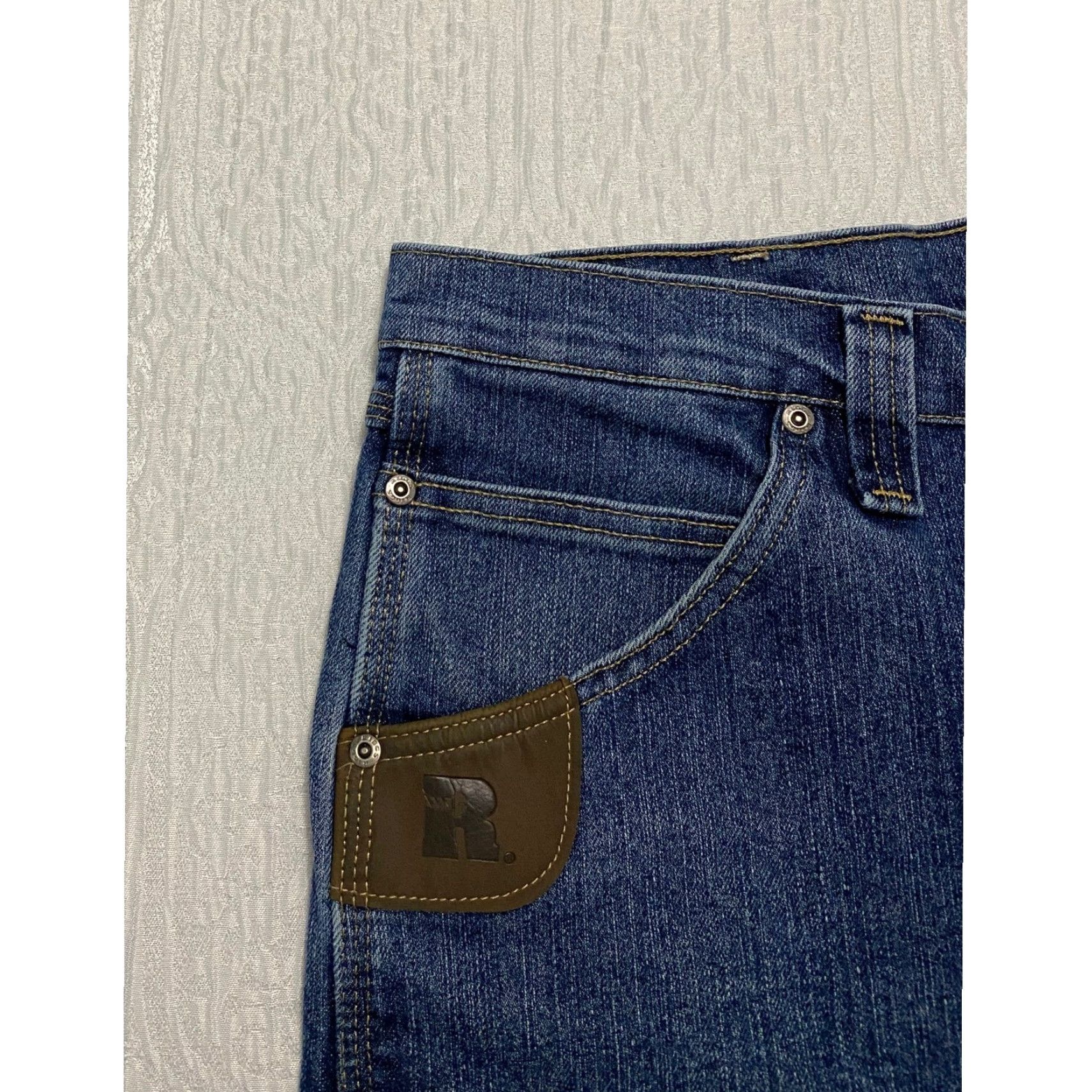 Wrangler VINTAGE Wrangler Riggs Workwear Men's Jeans 36×30 Blue Straight Advanced Comfort Size US 36 / EU 52 - 2 Thumbnail