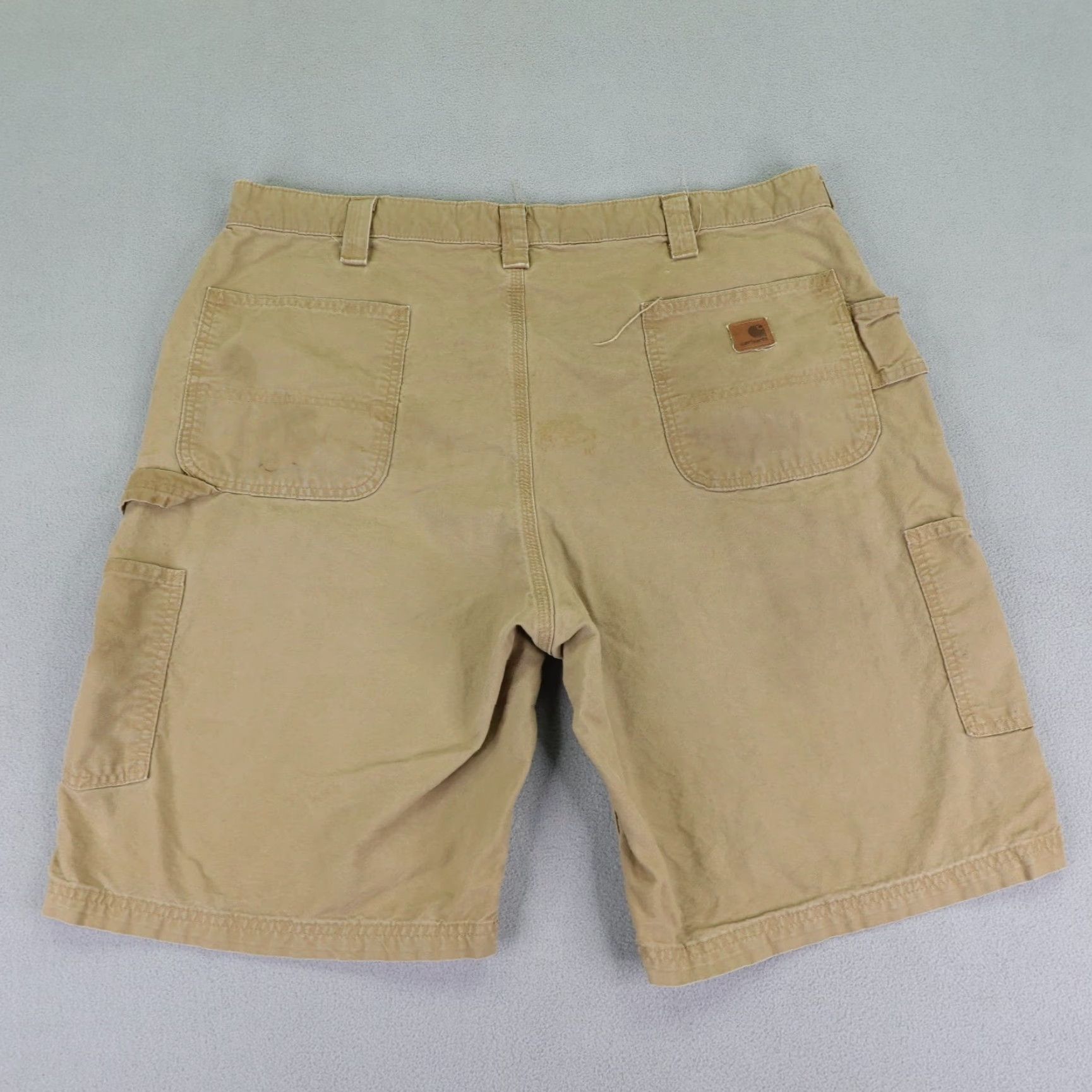 Carhartt VINTAGE Carhartt Cargo Shorts Men 40 Khaki Brown Canvas Work Utility Outdoor Size US 40 / EU 56 - 7 Thumbnail