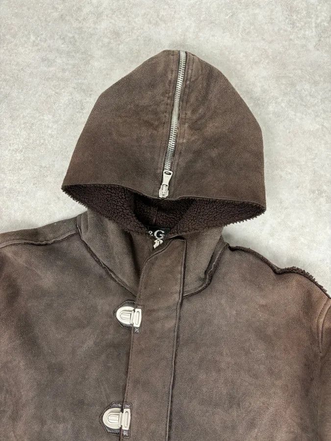 Dolce & Gabbana AW2004 Dolce & Gabbana Shearling Hooded Suede Bomber Jacket Size US L / EU 52-54 / 3 - 4 Thumbnail