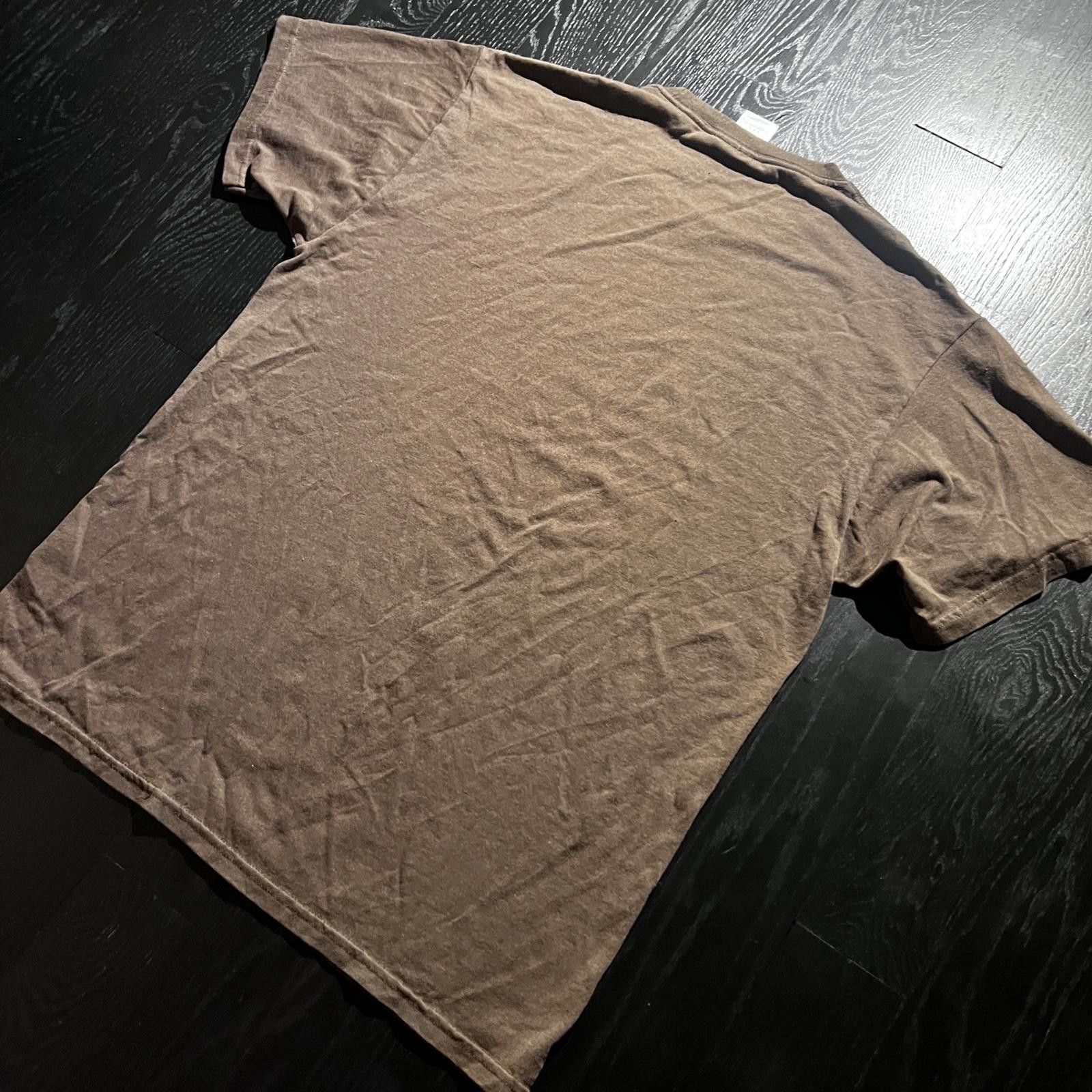 Jerzees Vintage Bukowski Tee Shirt Brown Size US L / EU 52-54 / 3 - 5 Thumbnail