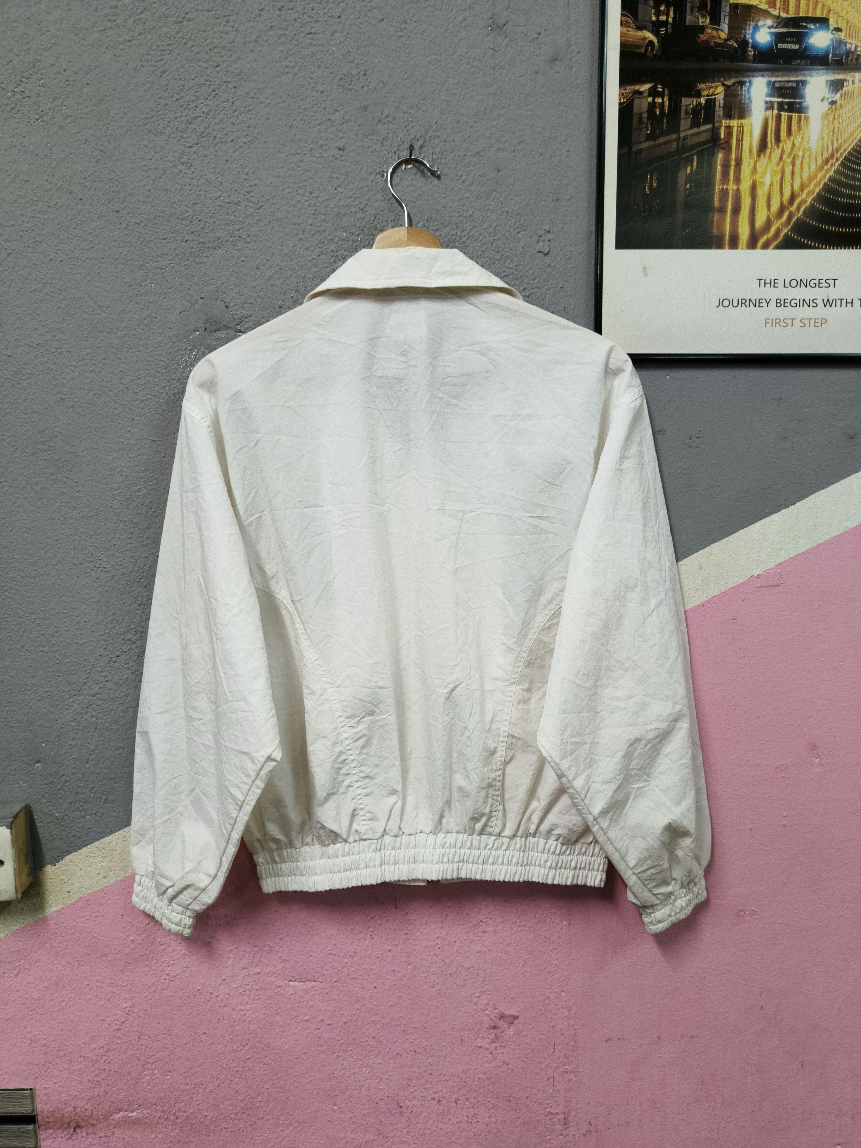 Ellesse VTG ELLESSE FLOWER WHITE LIGHT JACKET Size M / US 6-8 / IT 42-44 - 4 Thumbnail